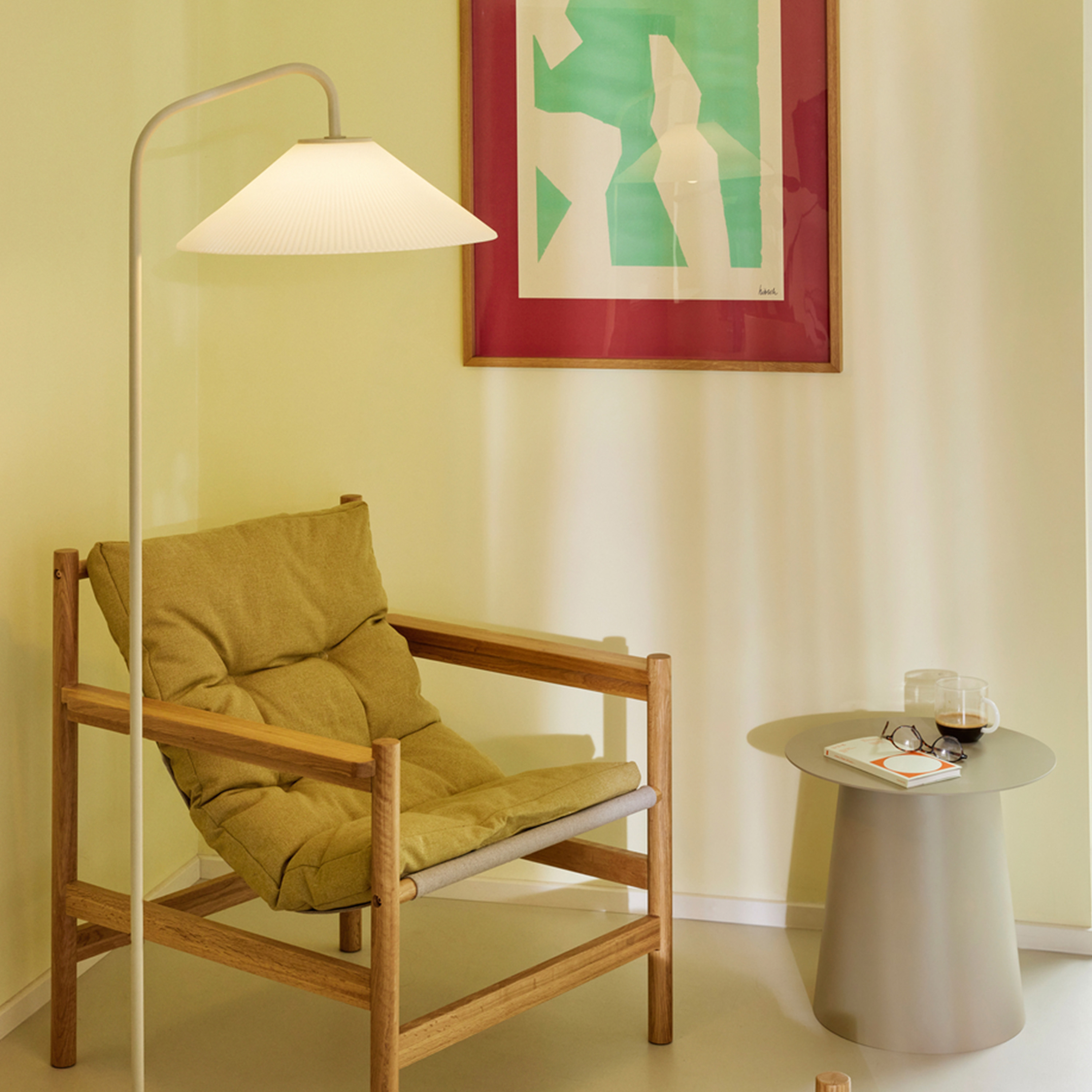 Hübsch Solid Lattiavalaisin Sand 158cm