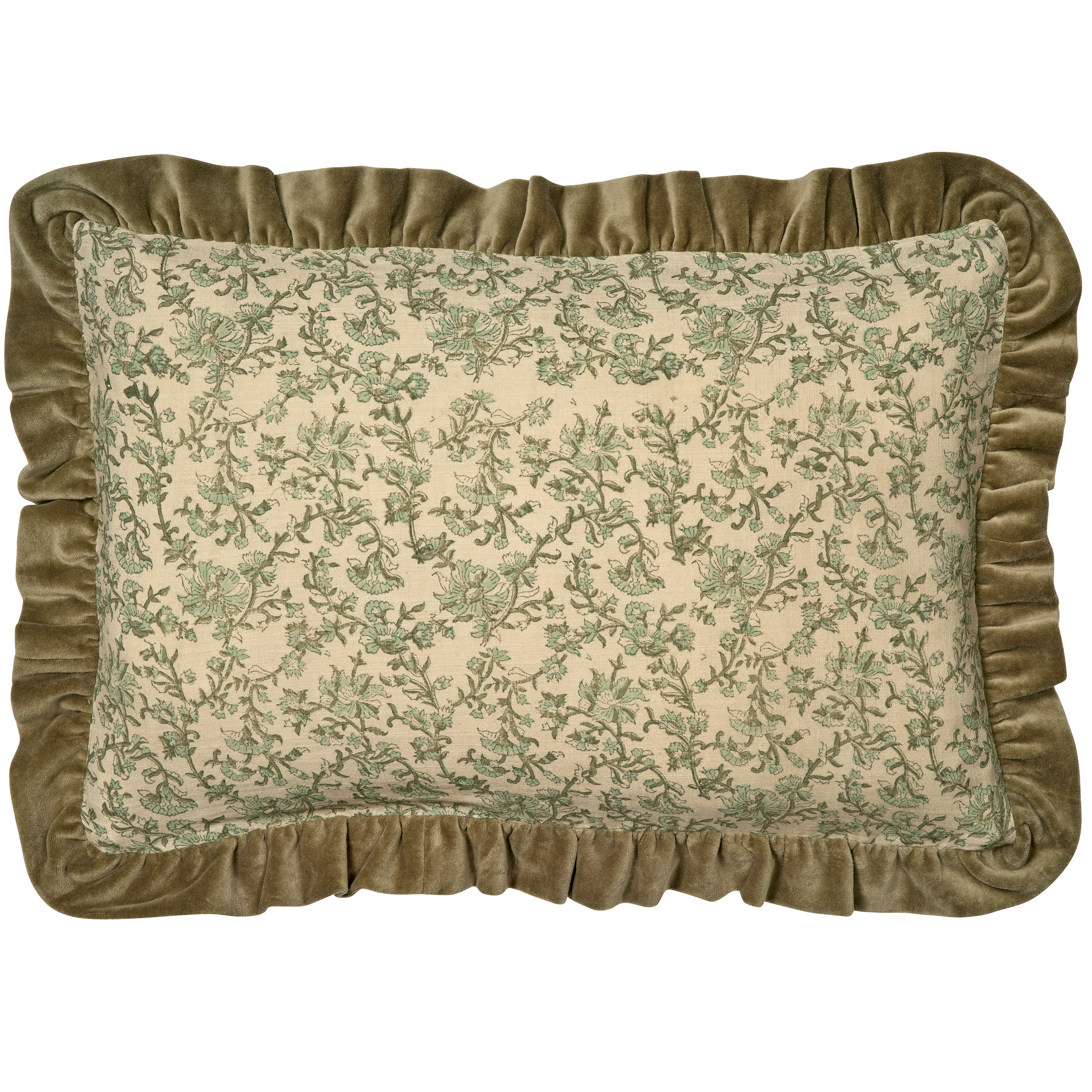Tendril Kuddfodral Green 40x60cm