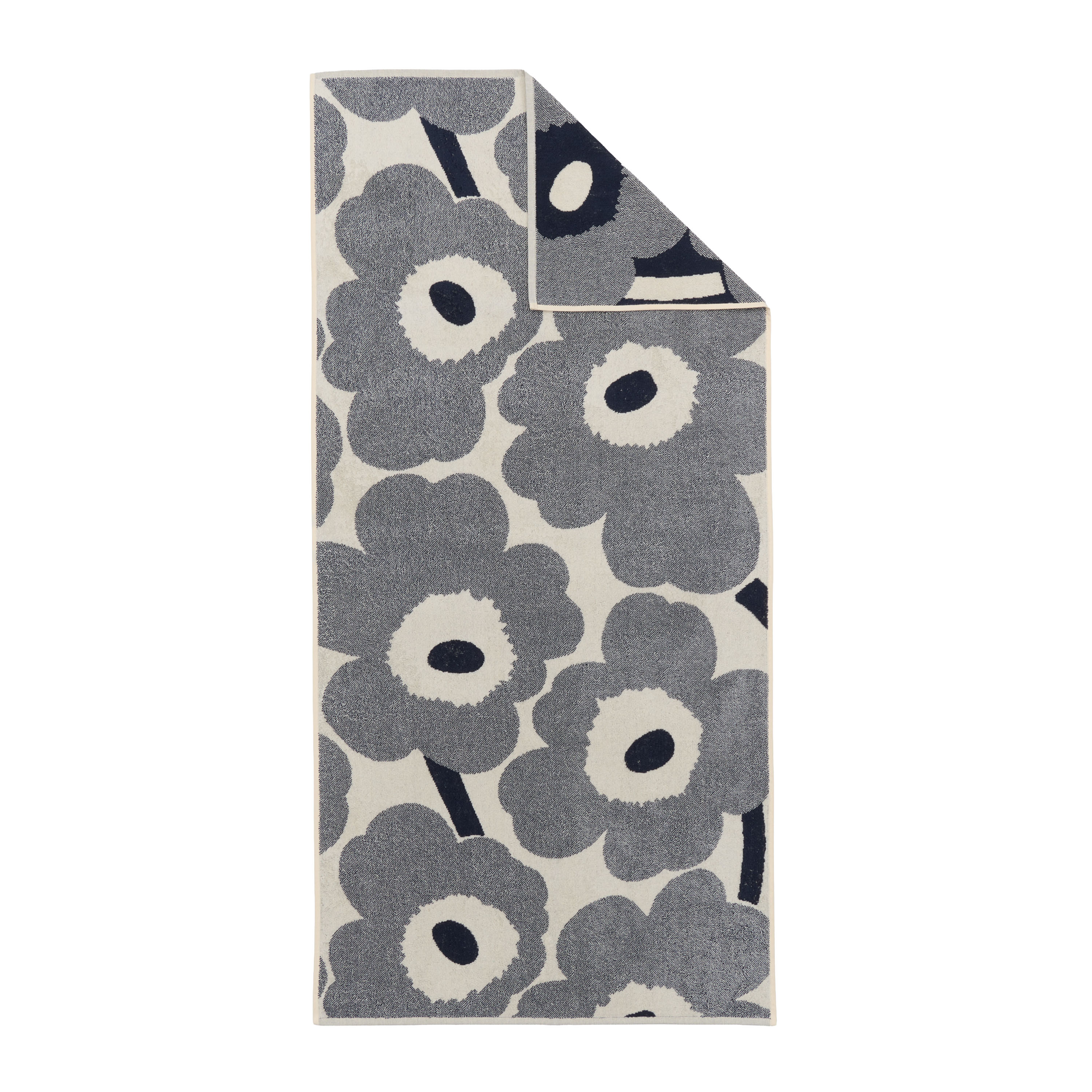 Unikko Håndkle Off White/Blueberry 70x150