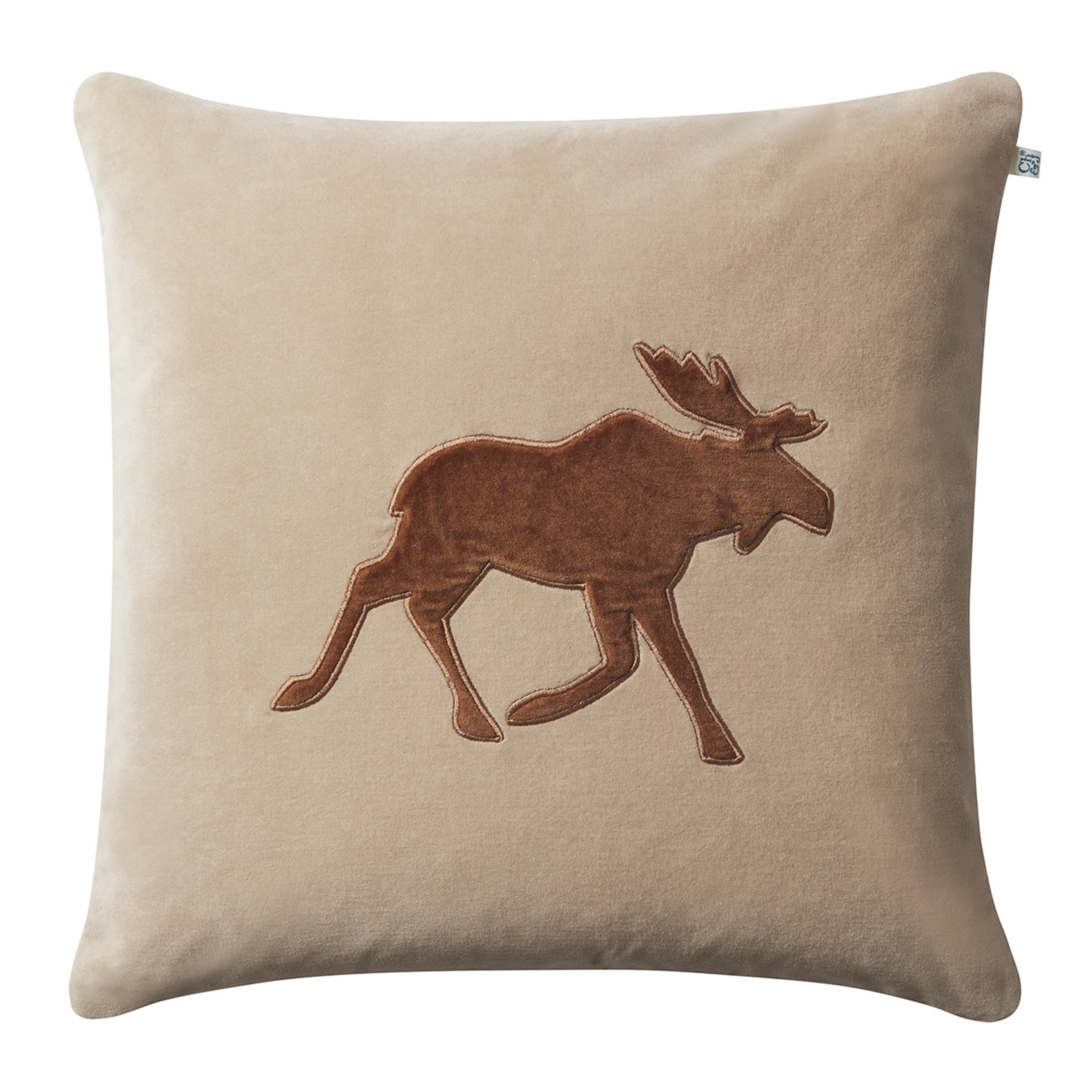 Moose Kuddfodral Sammet Tan/Cognac 50x50