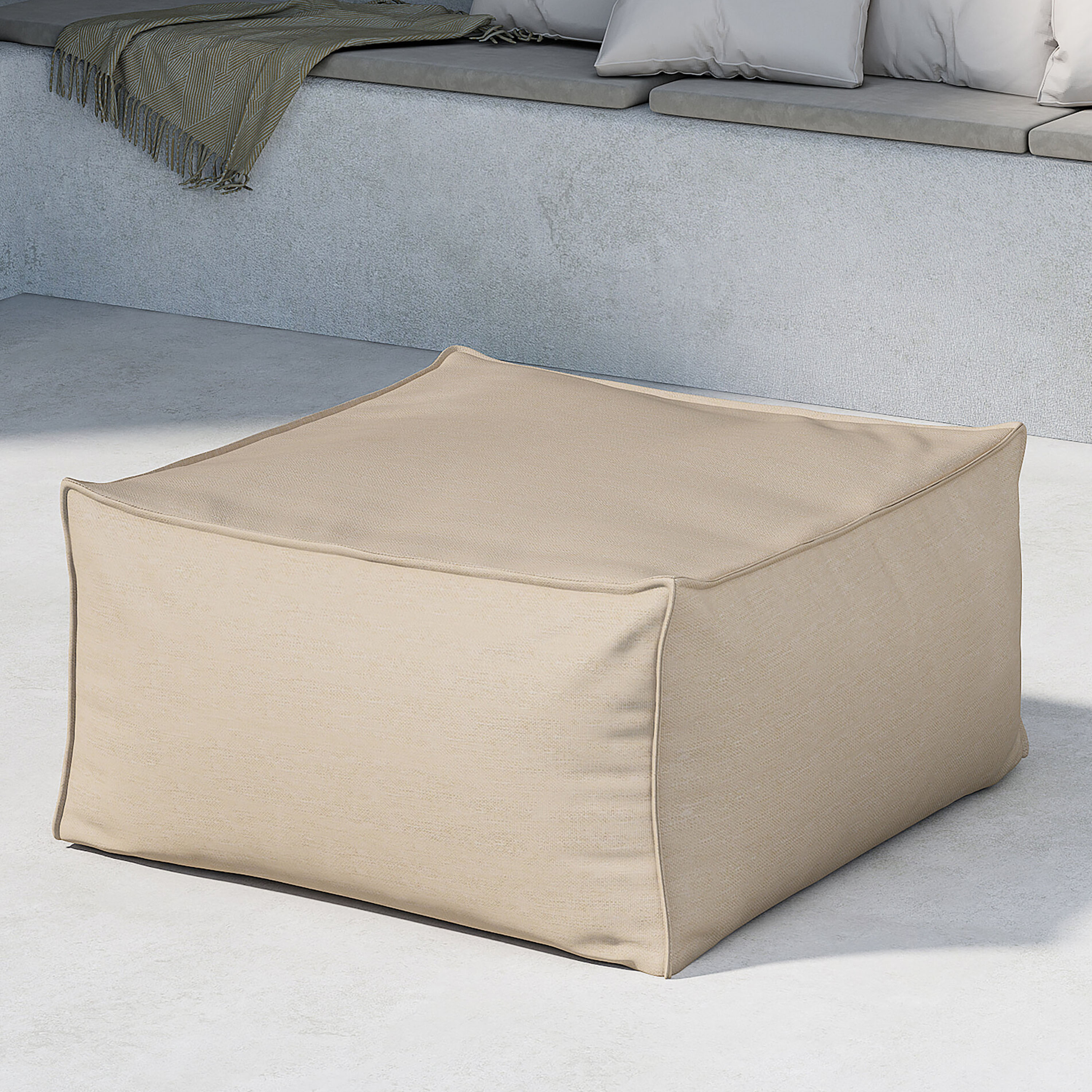 Venture Home Rambo Lounge Fotpall Beige