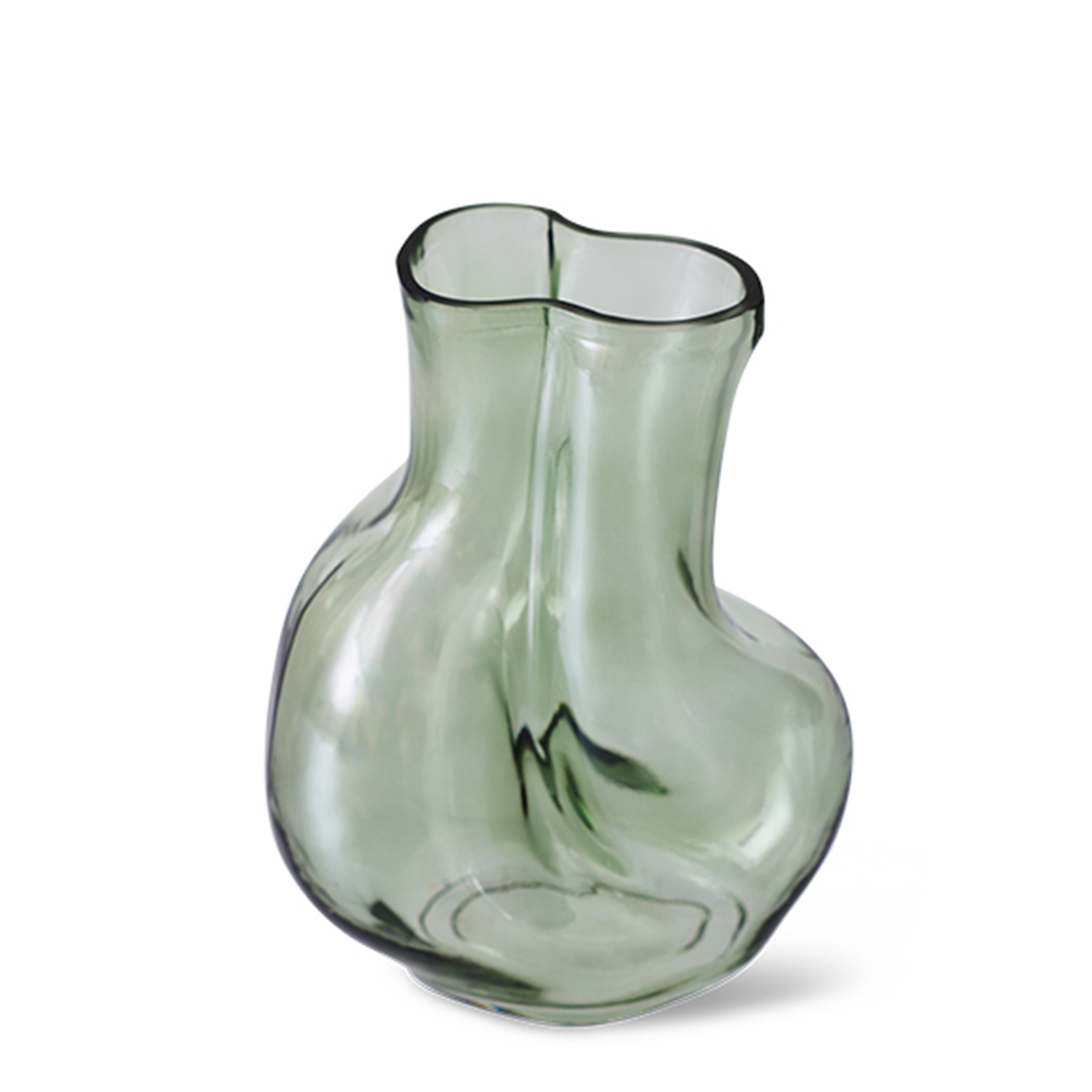 HKliving Gleam Maljakko Lasi Olive 22cm