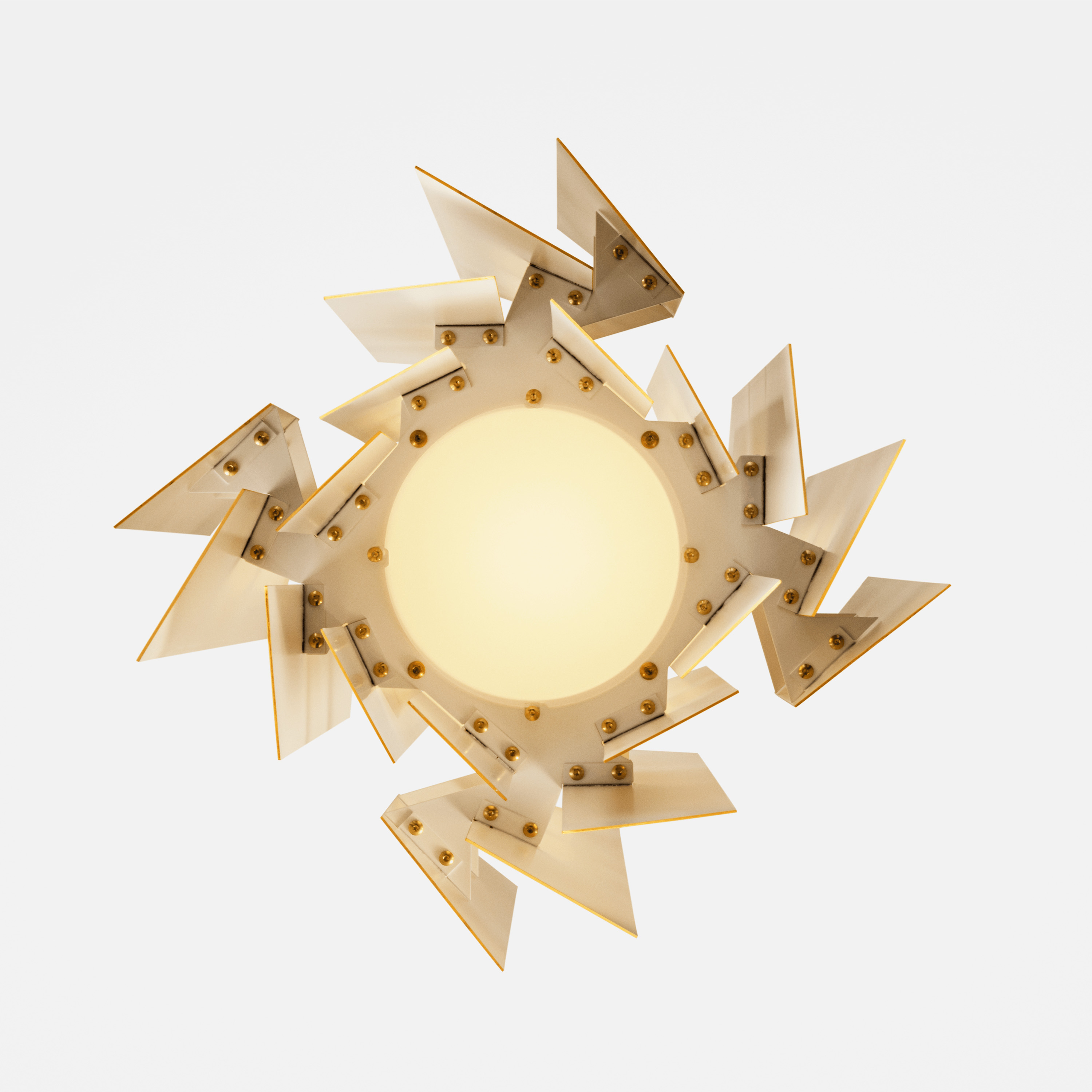 LYFA Divan 2 Taklampe Messing 40cm