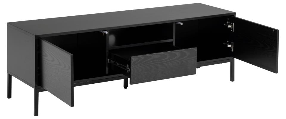 Nordic Home Vera TV-Schrank Schwarz 140cm