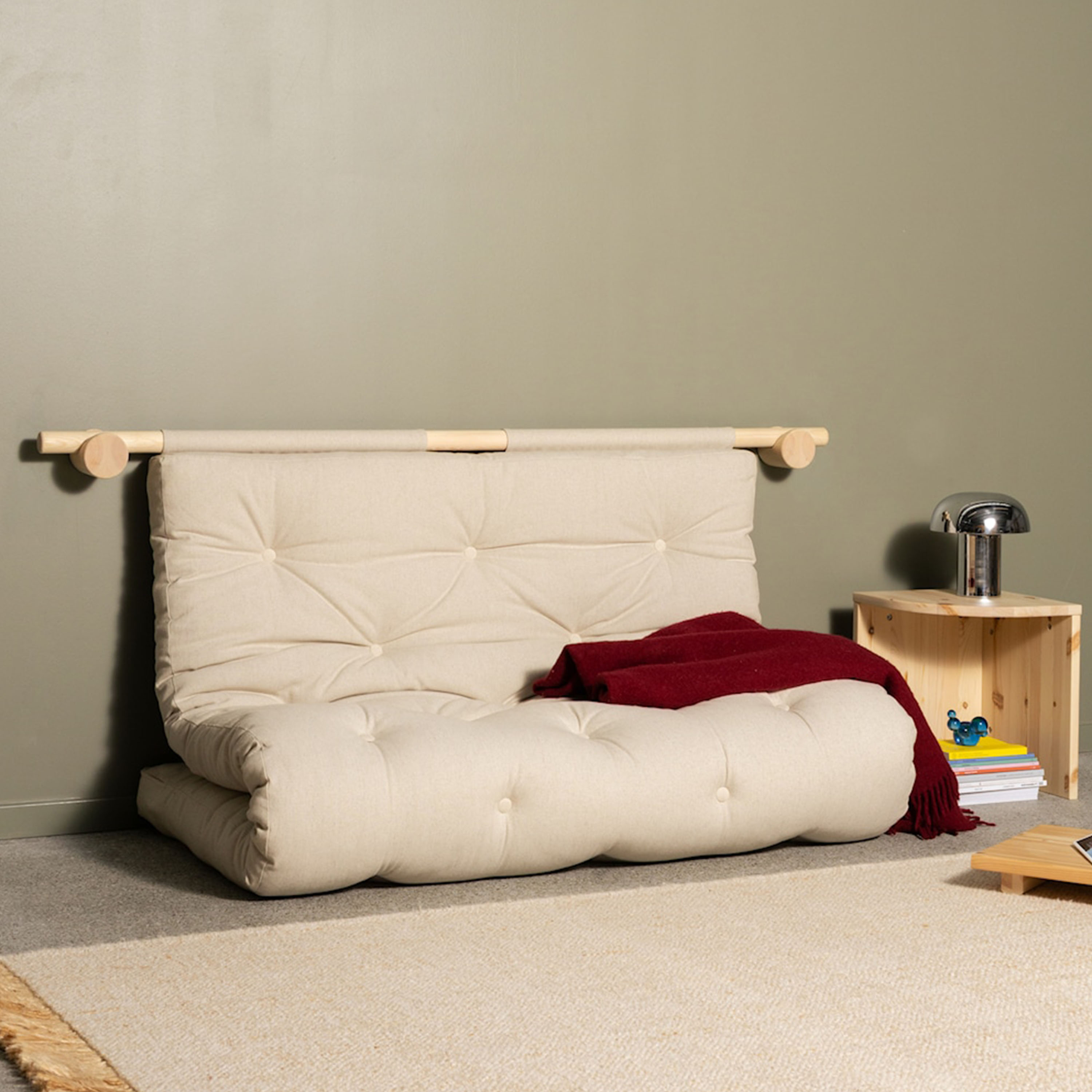 Karup Design Hooked Bäddsoffa Raw/Natural 135x200