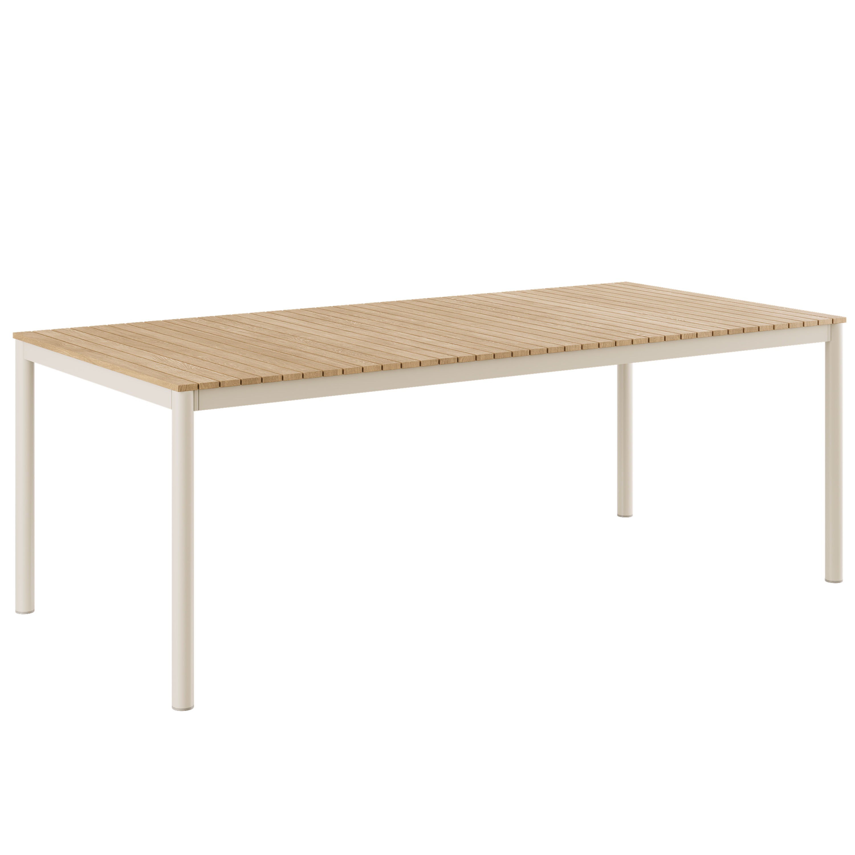 Cinas Mood Classic Spisebord Sandy Grey/Teak 208x100