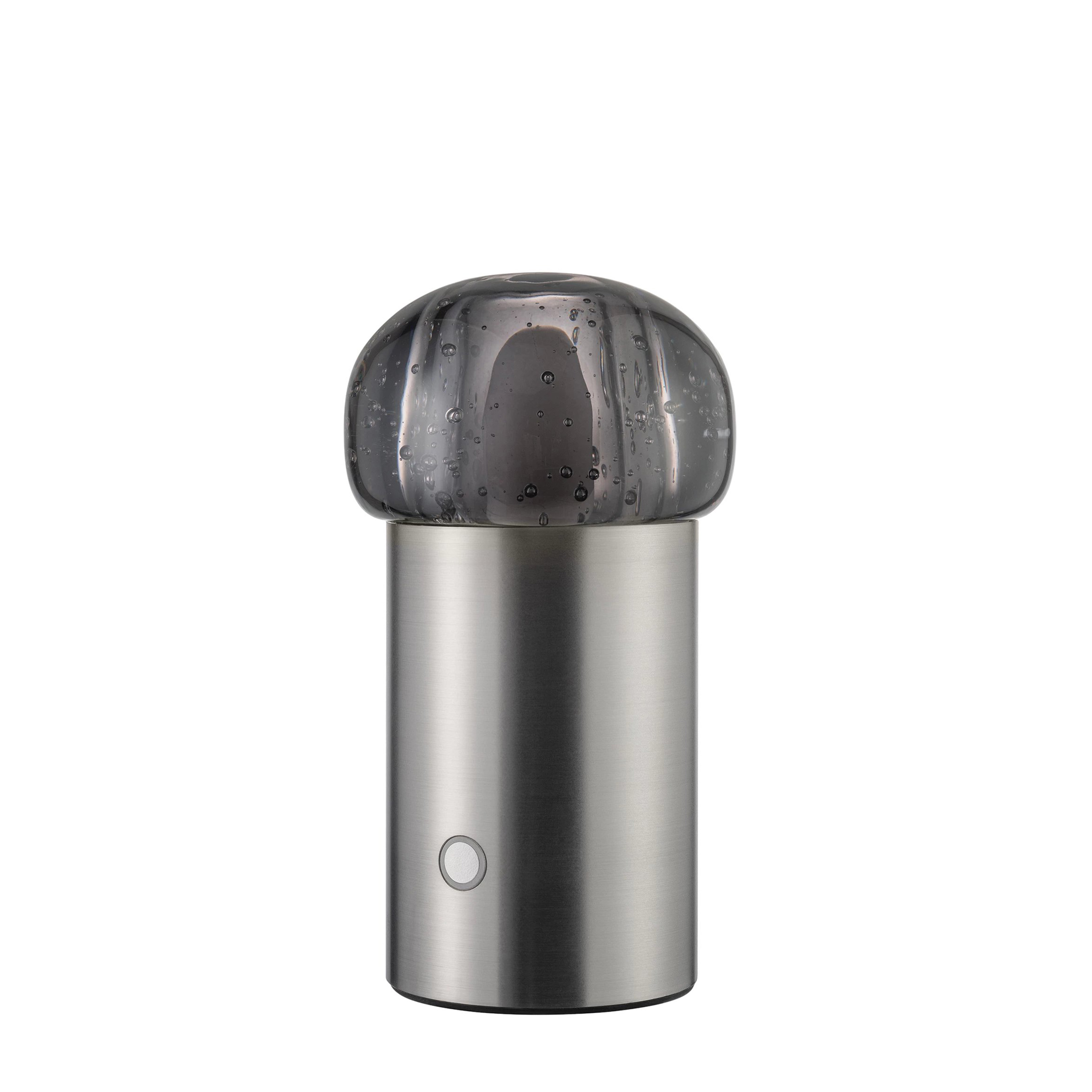 Blomus - Iris Portabel Bordslampa Silver Metal 18cm - Grå