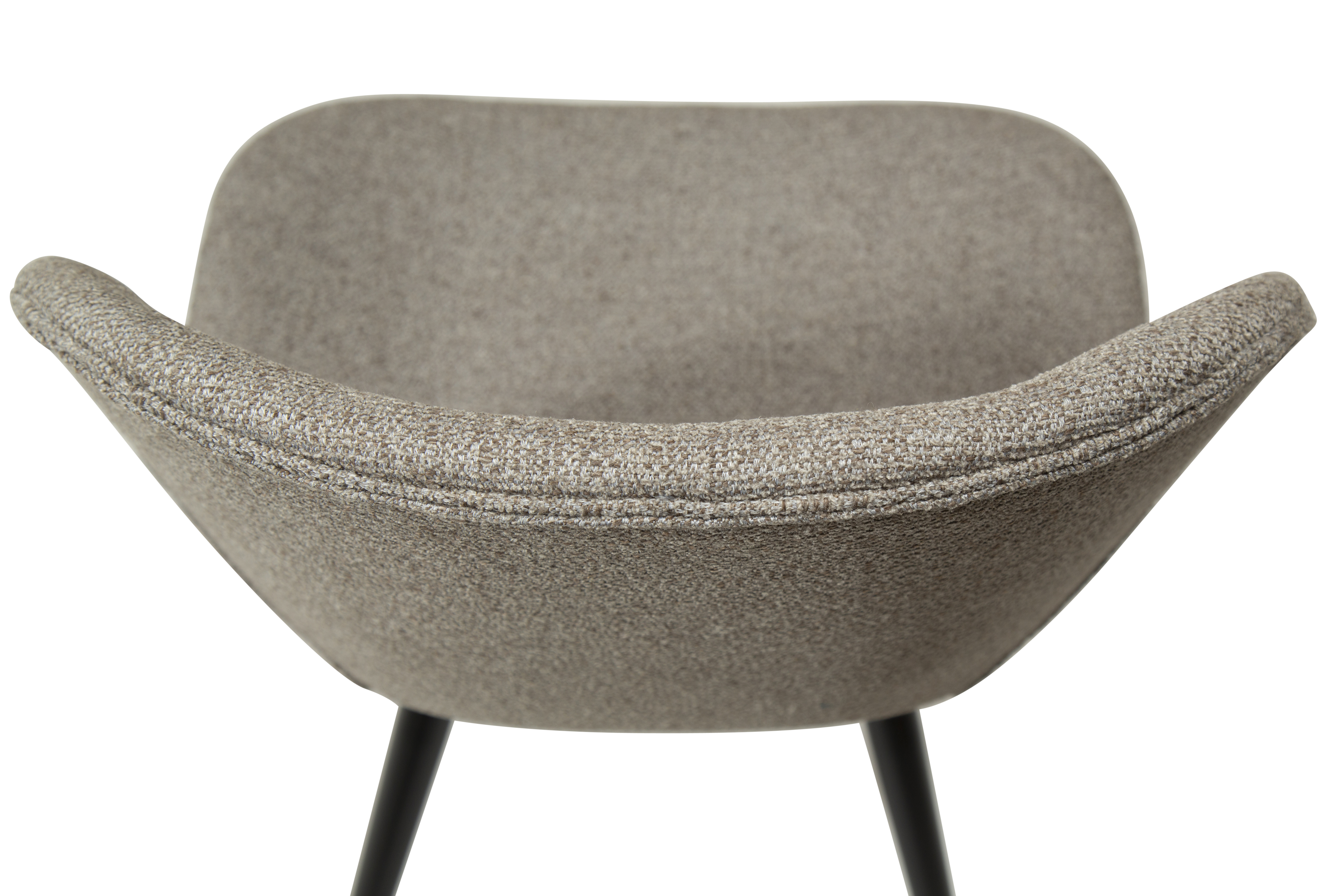 Dan Form Cloud Esszimmerstuhl Boucle Beige/Schwarz