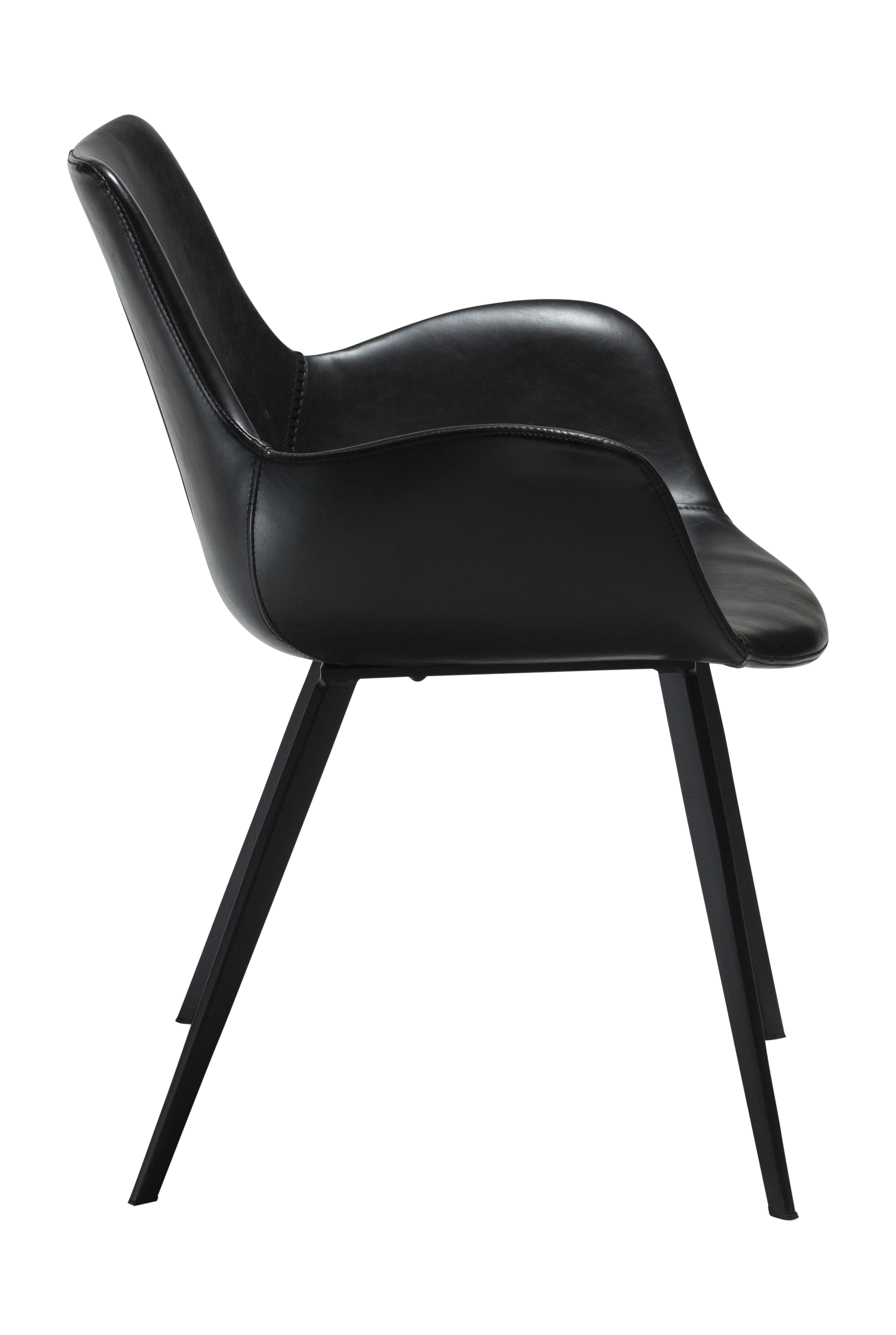 Dan Form Hype Armstuhl Kunstleder Schwarz/Schwarz