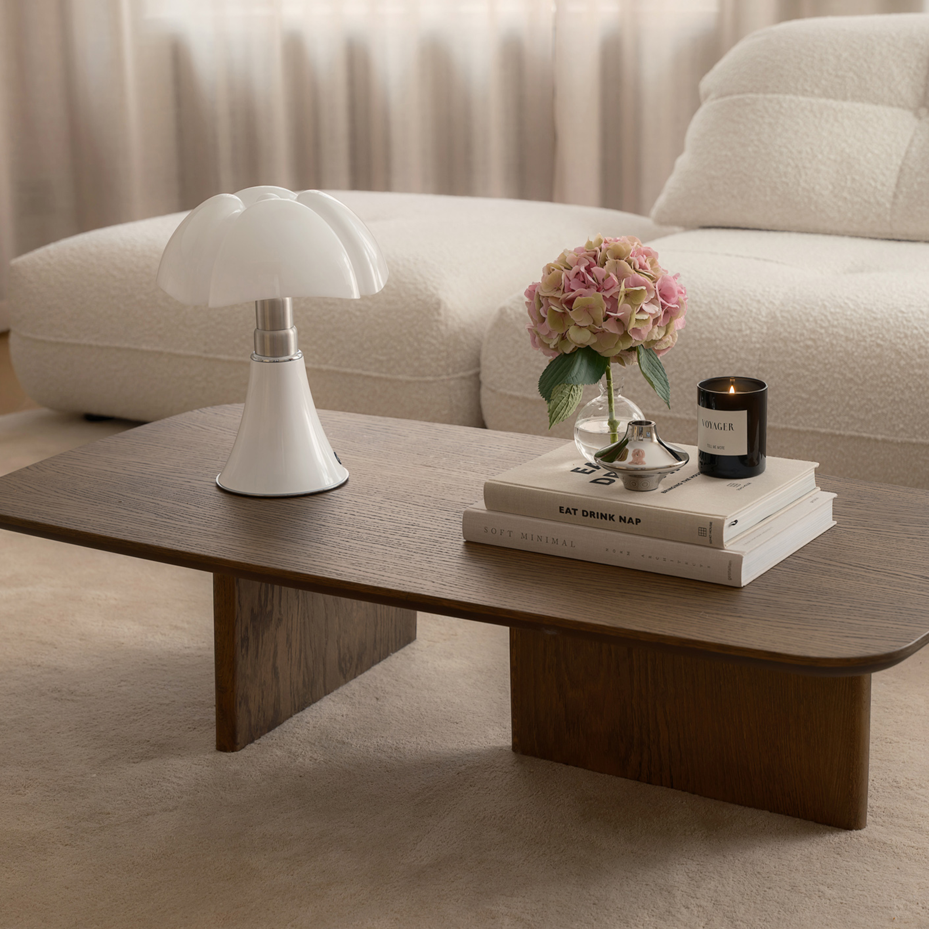 Martinelli Luce Pipistrello Mini Bordslampa Dimbar LED White