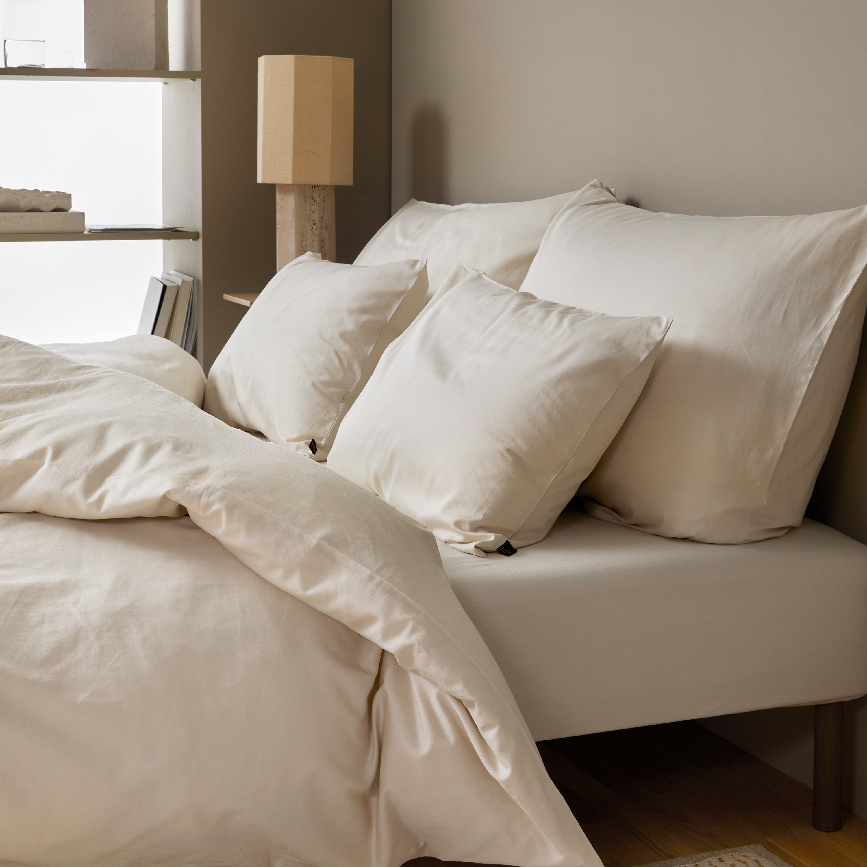 Høie Harmoni Formsydd Laken Elfenben 180x200