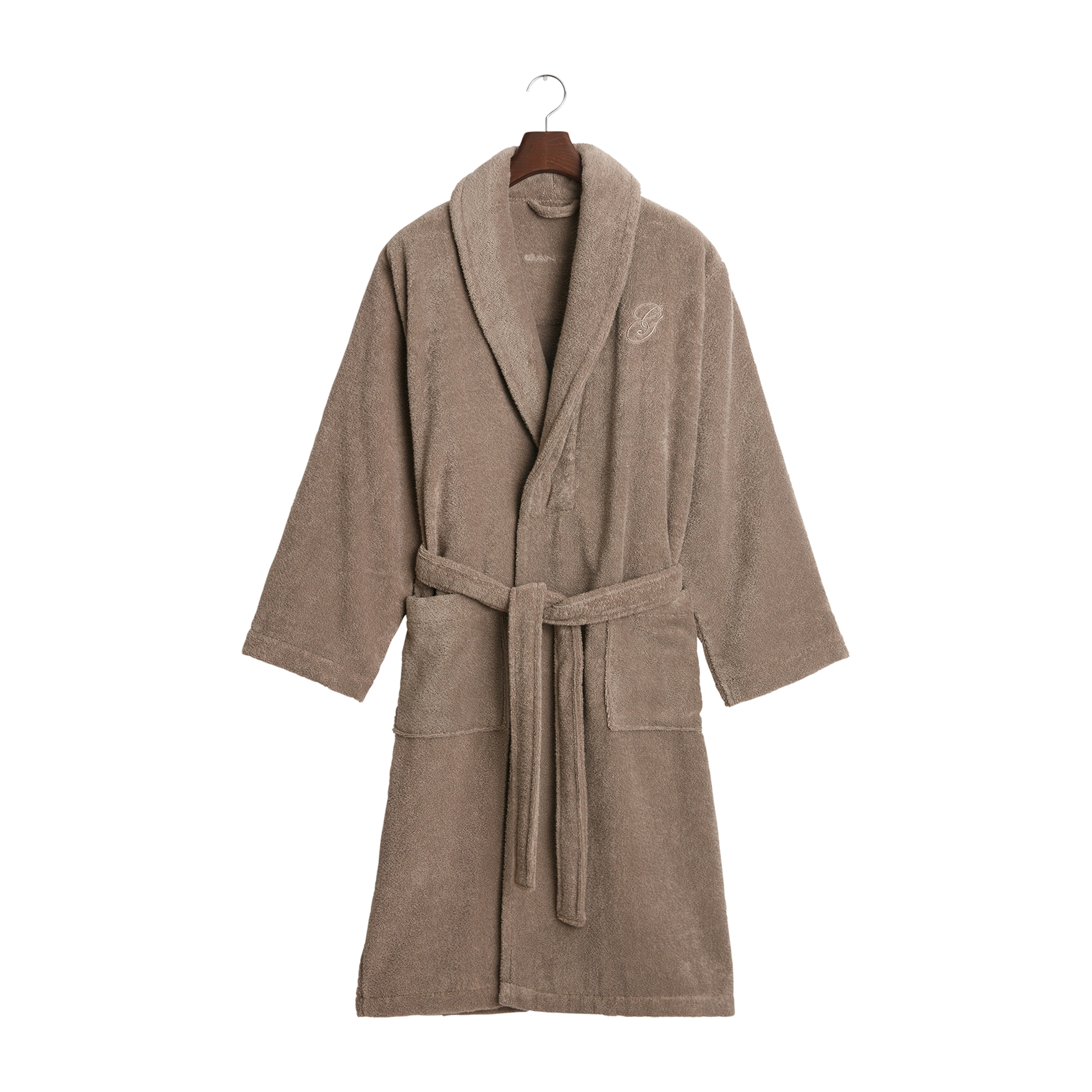 Organic Embroidery Morgonrock Beige M