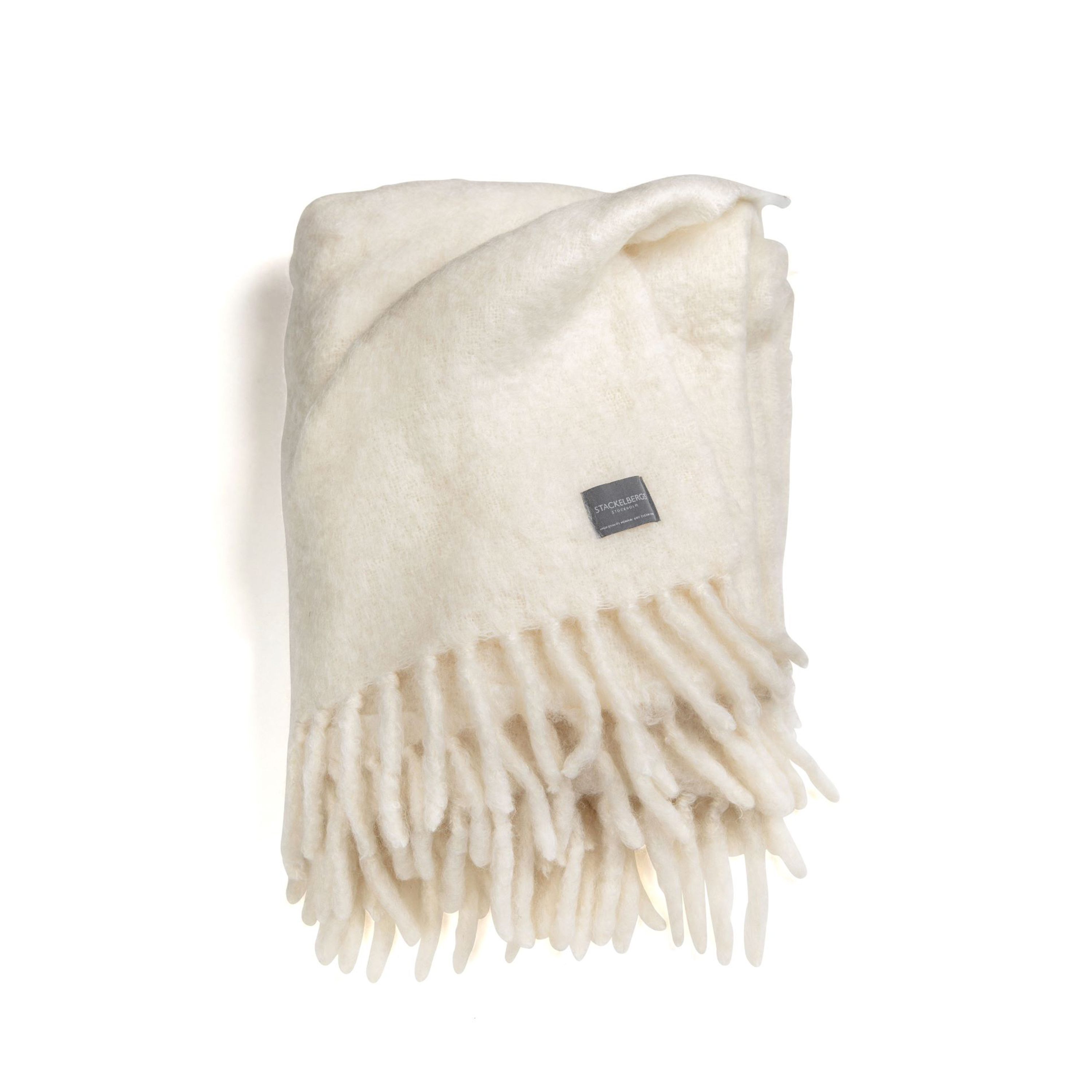 Stackelbergs Luxury Kid Mohair Pläd Pure White