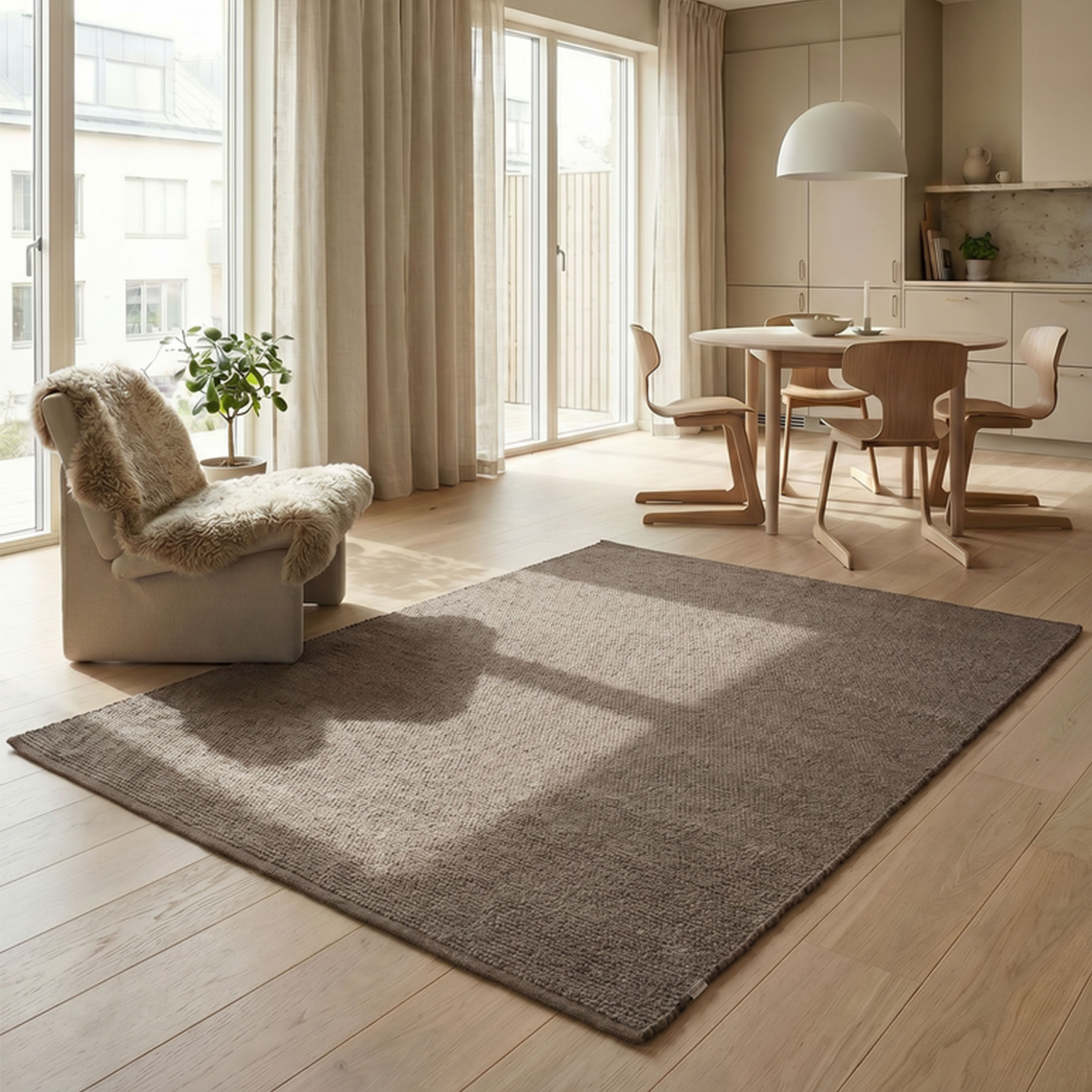Classic Collection Merino Ullteppe Brun 300x400