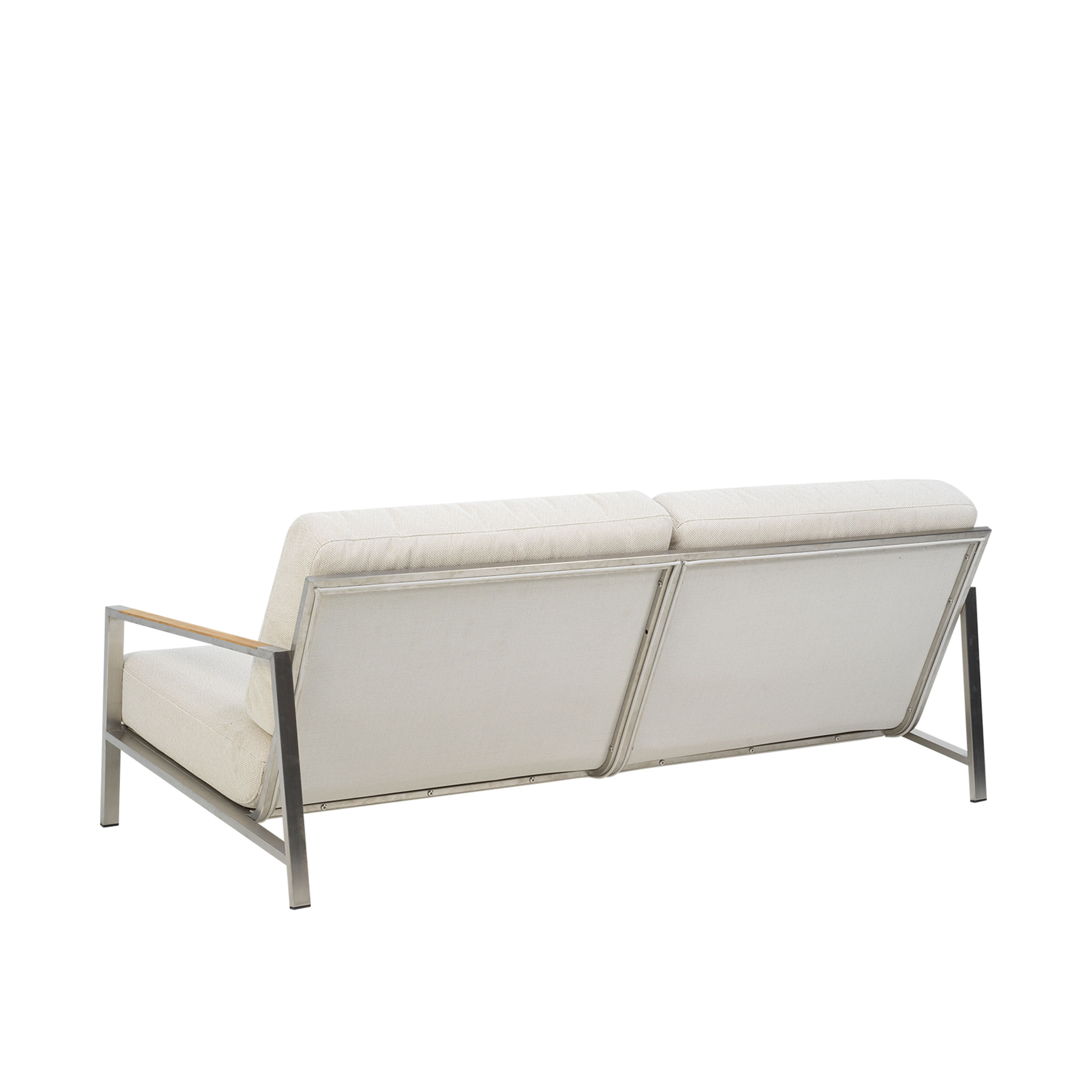 Brafab Naos 2,5-sits Soffa Stainless Steel/Dot Beige 193cm