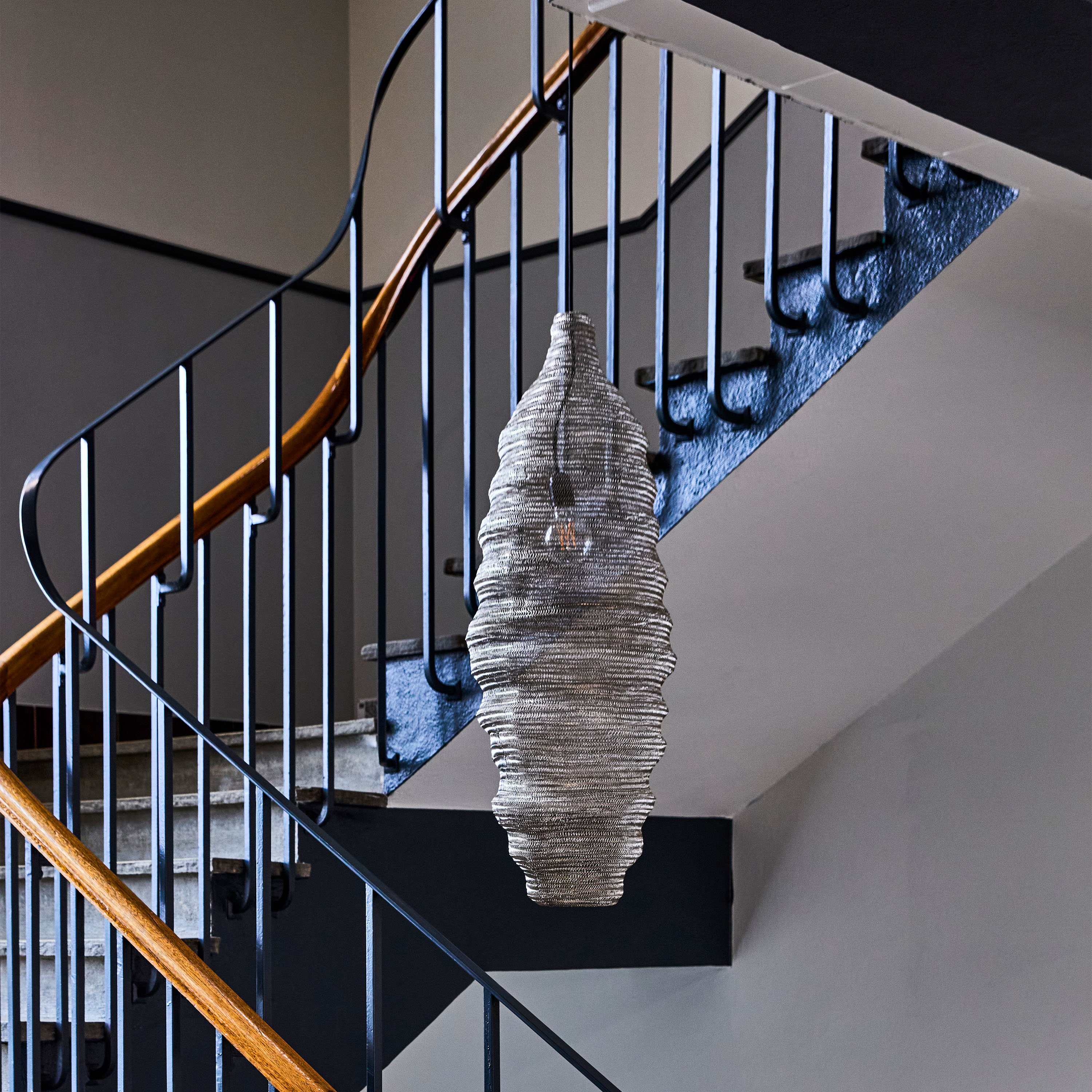 House Doctor Mesh Deckenlampe Gebürstetes Silber