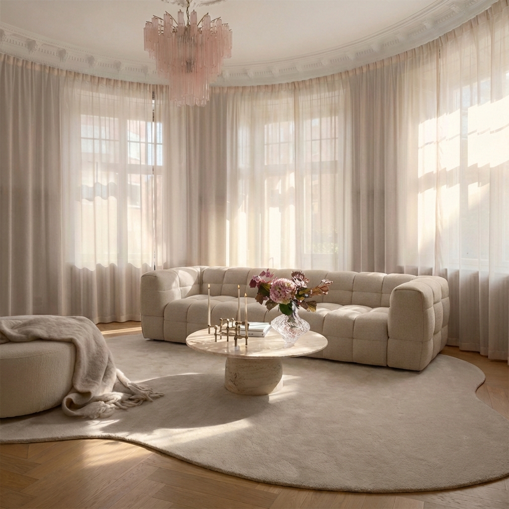 Sleepo Collection Billie 4-istuttava Sohva Beige Bouclé