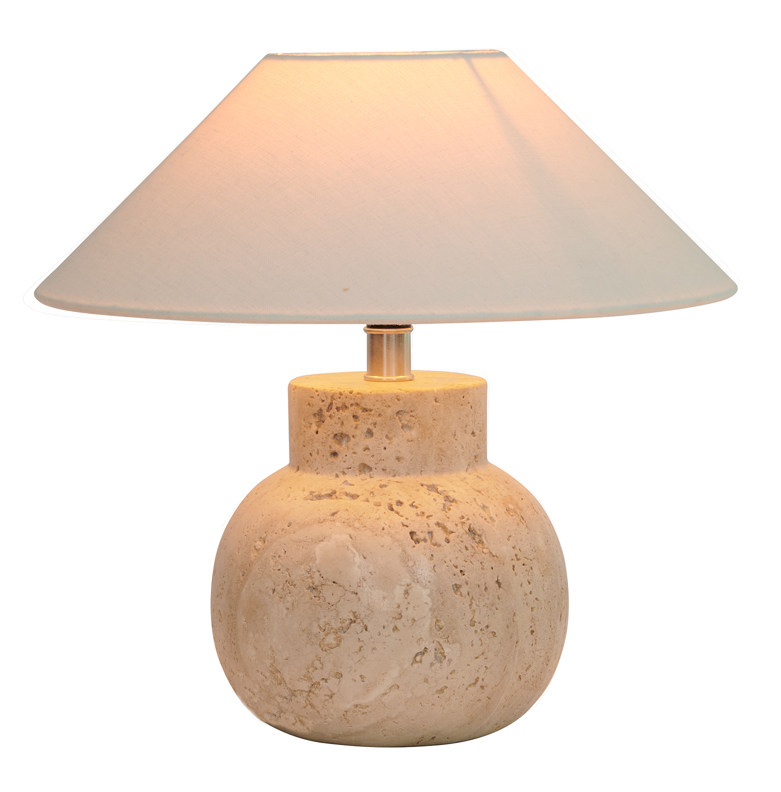 Watt &amp; Veke Pella Lampfot Travertine 23cm