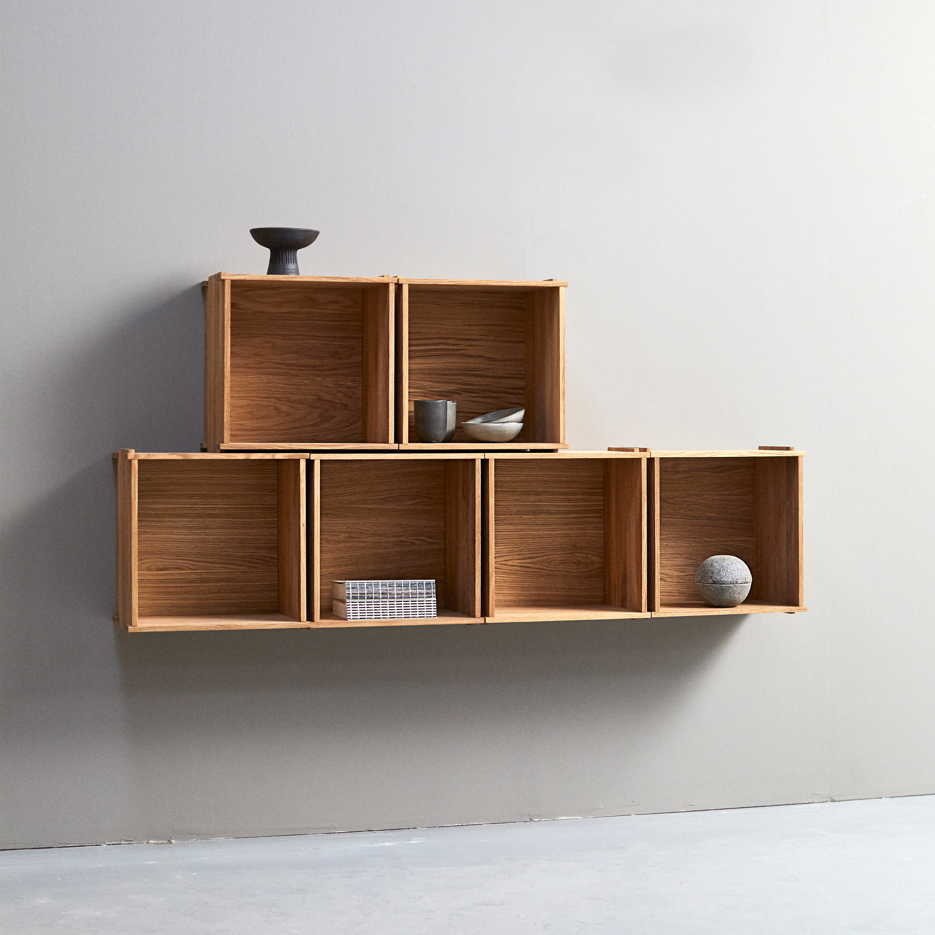 Muubs Blocks Seinä­hylly Natural Oil Oak 44x30