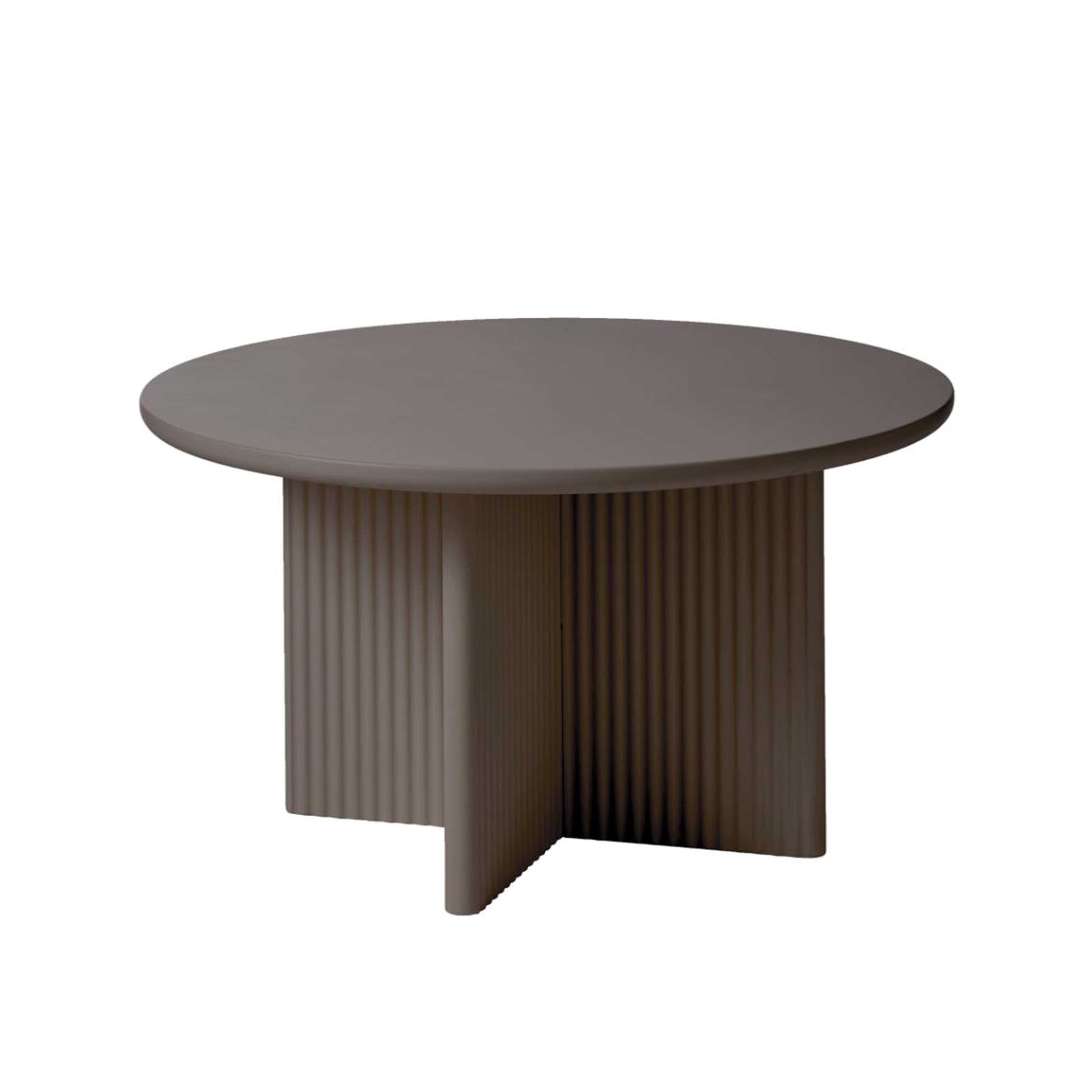 Mona Couchtisch Taupe Ø80