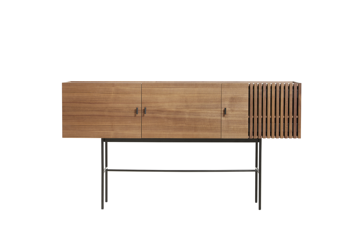 Woud Array Sideboard Walnut/Black 180cm