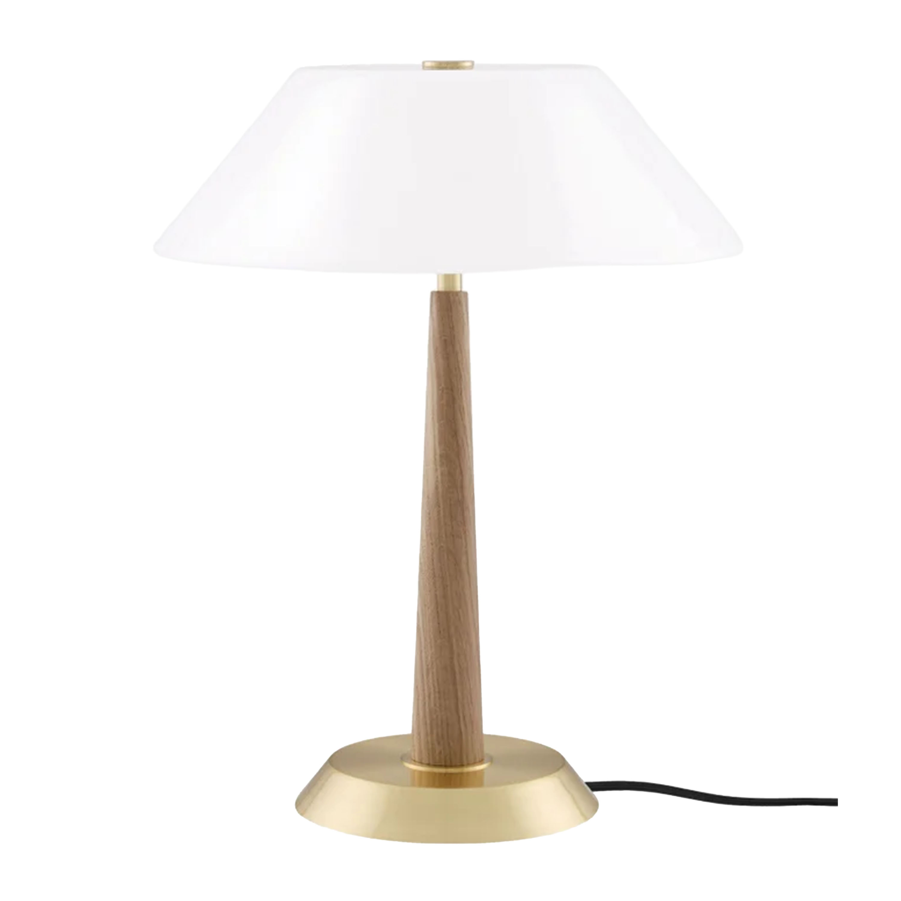 Ligna Bordlampe Eik/Råmessing 39 cm