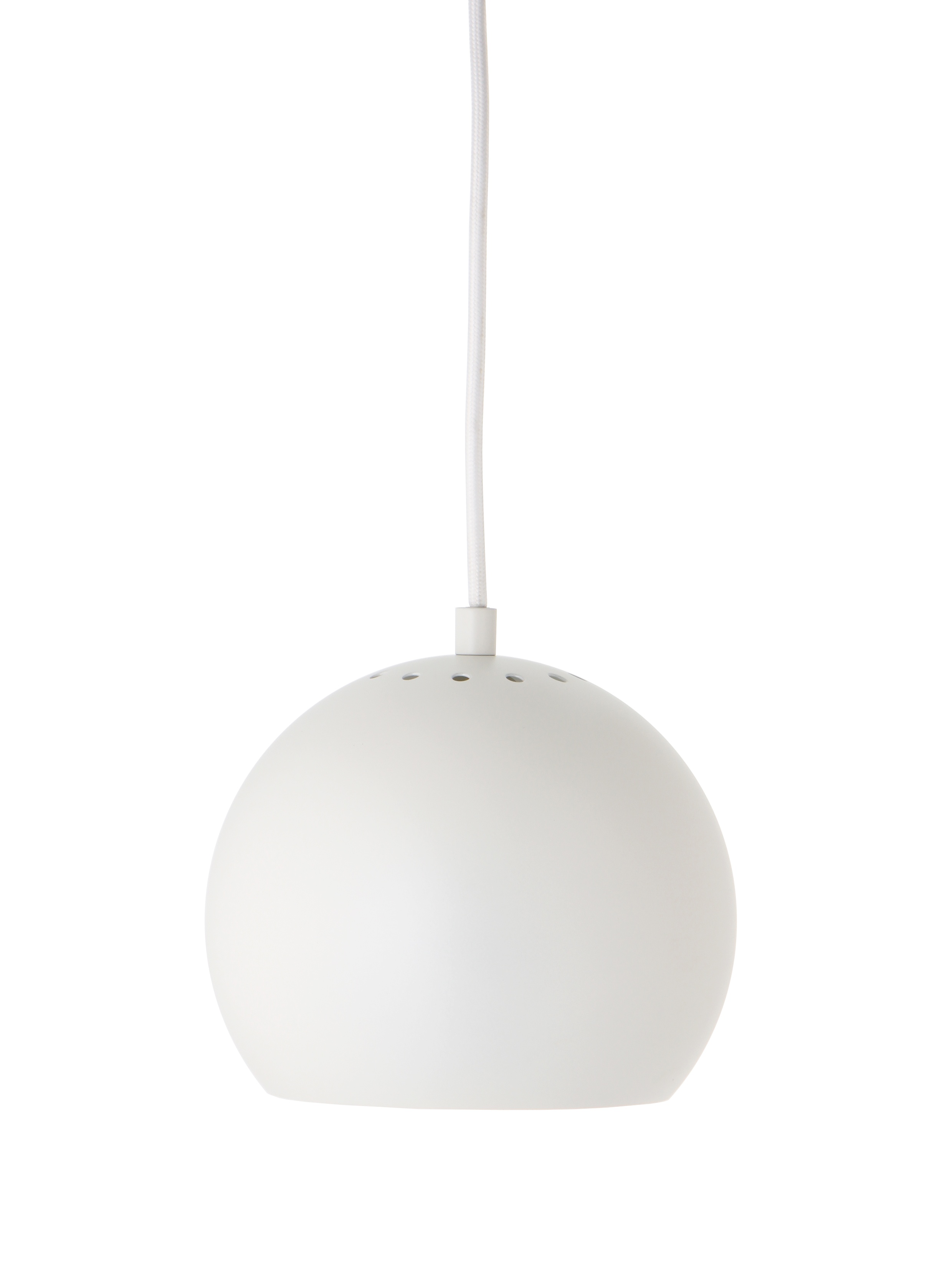 Ball Taklampa Matt White Ø18