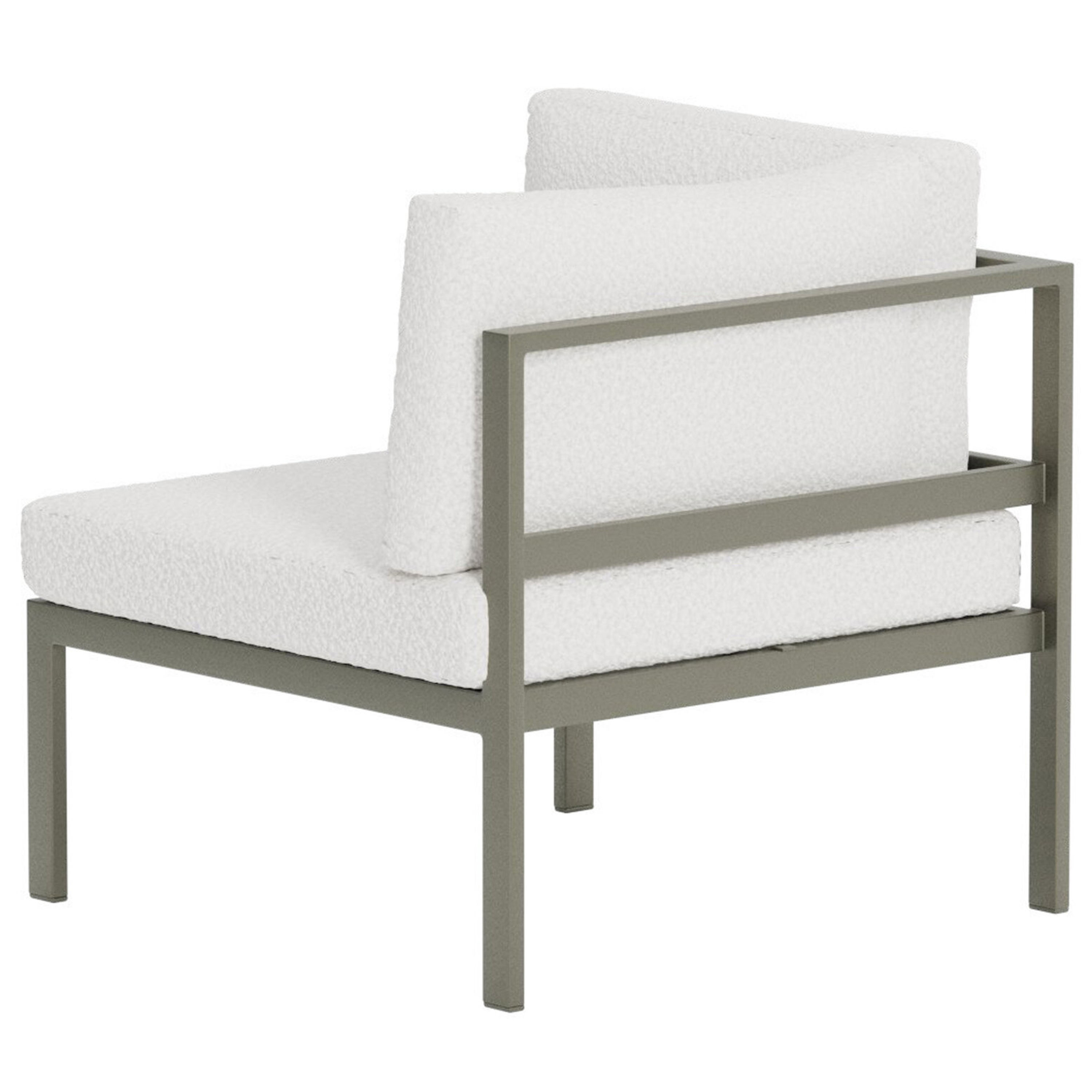 Venture Home Copacabana Hörnmodul Brown/White Bouclé