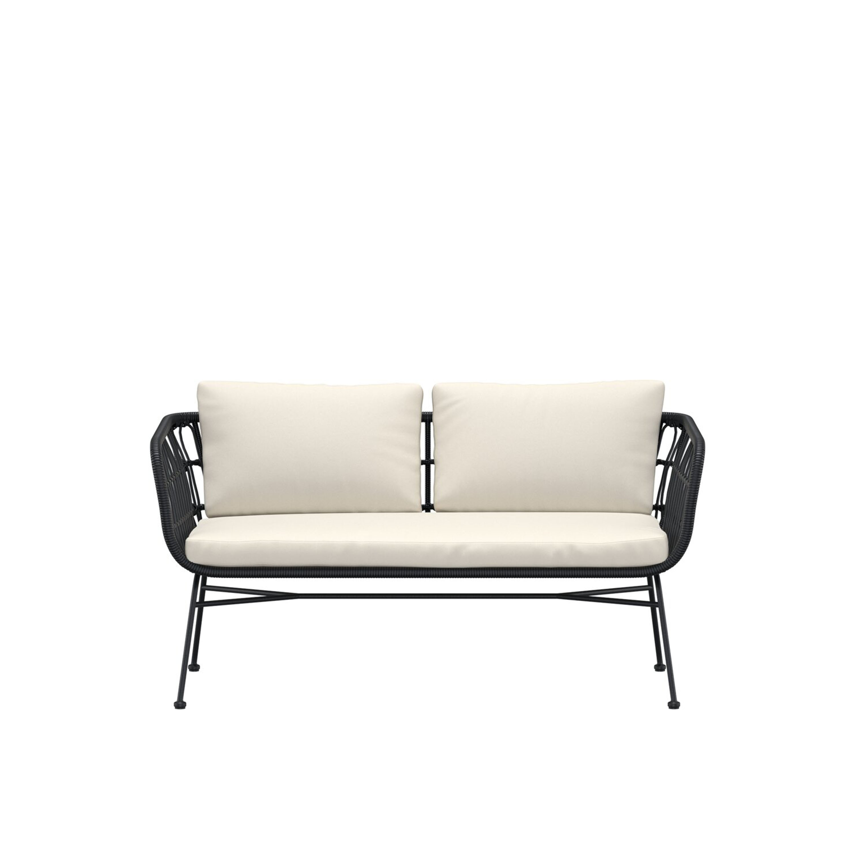 Isola Loungesoffa Black Rattan