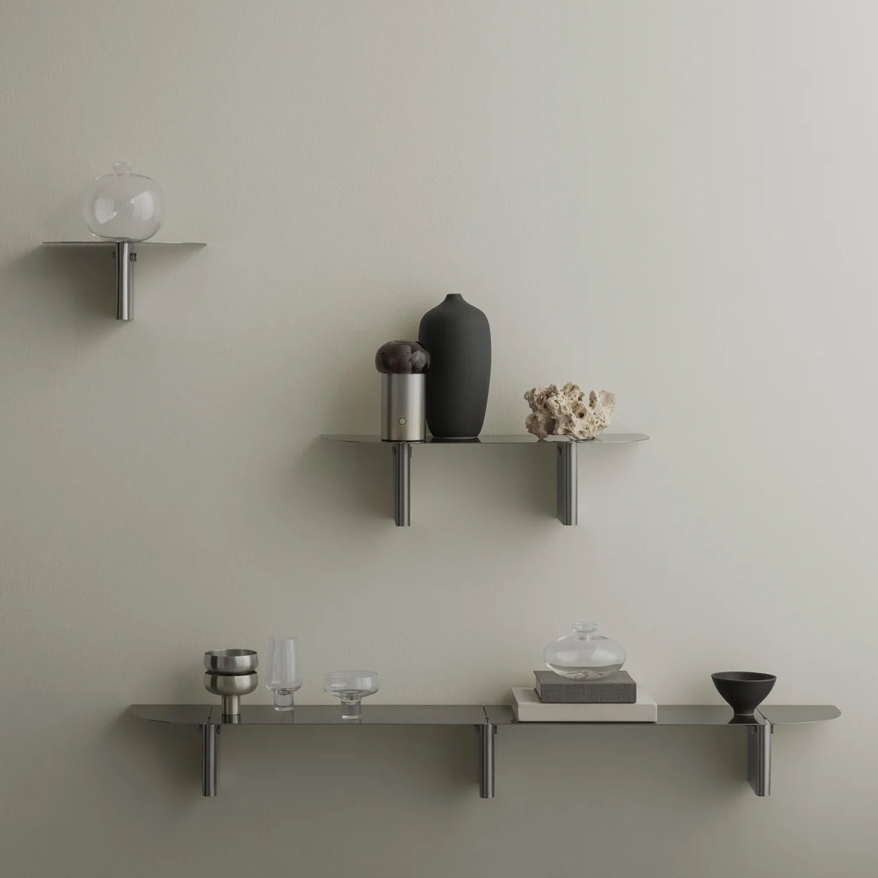 Blomus Iris Portabel Bordlampe Silver Metal 18cm