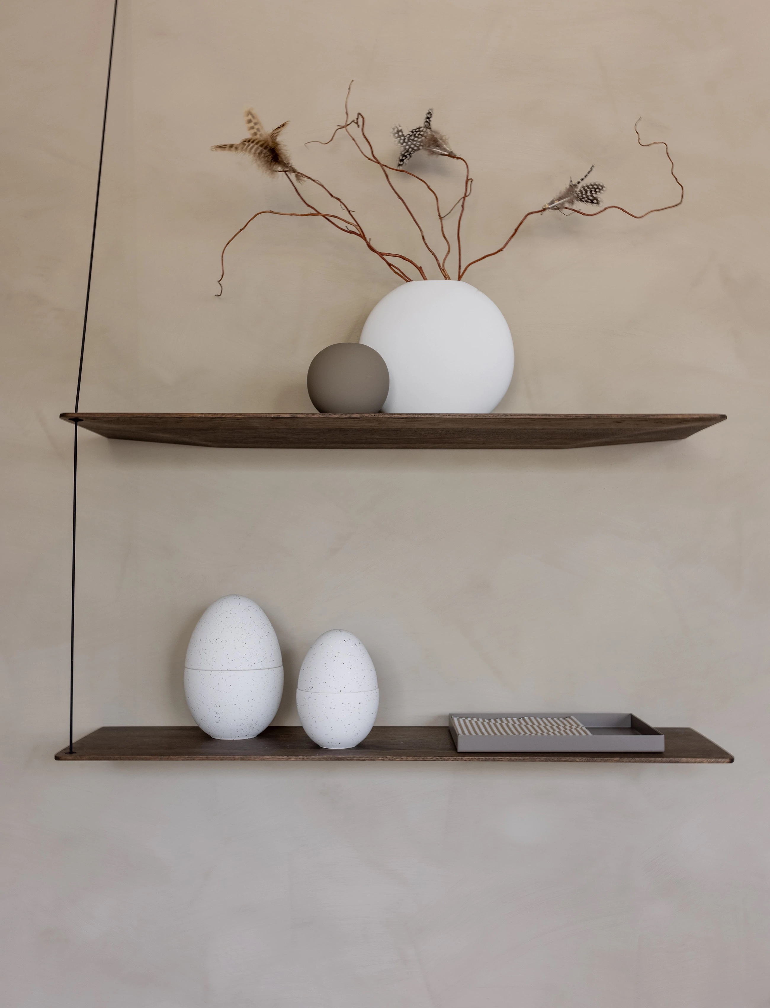 Cooee Design Bonbonniere White/Mud 14cm