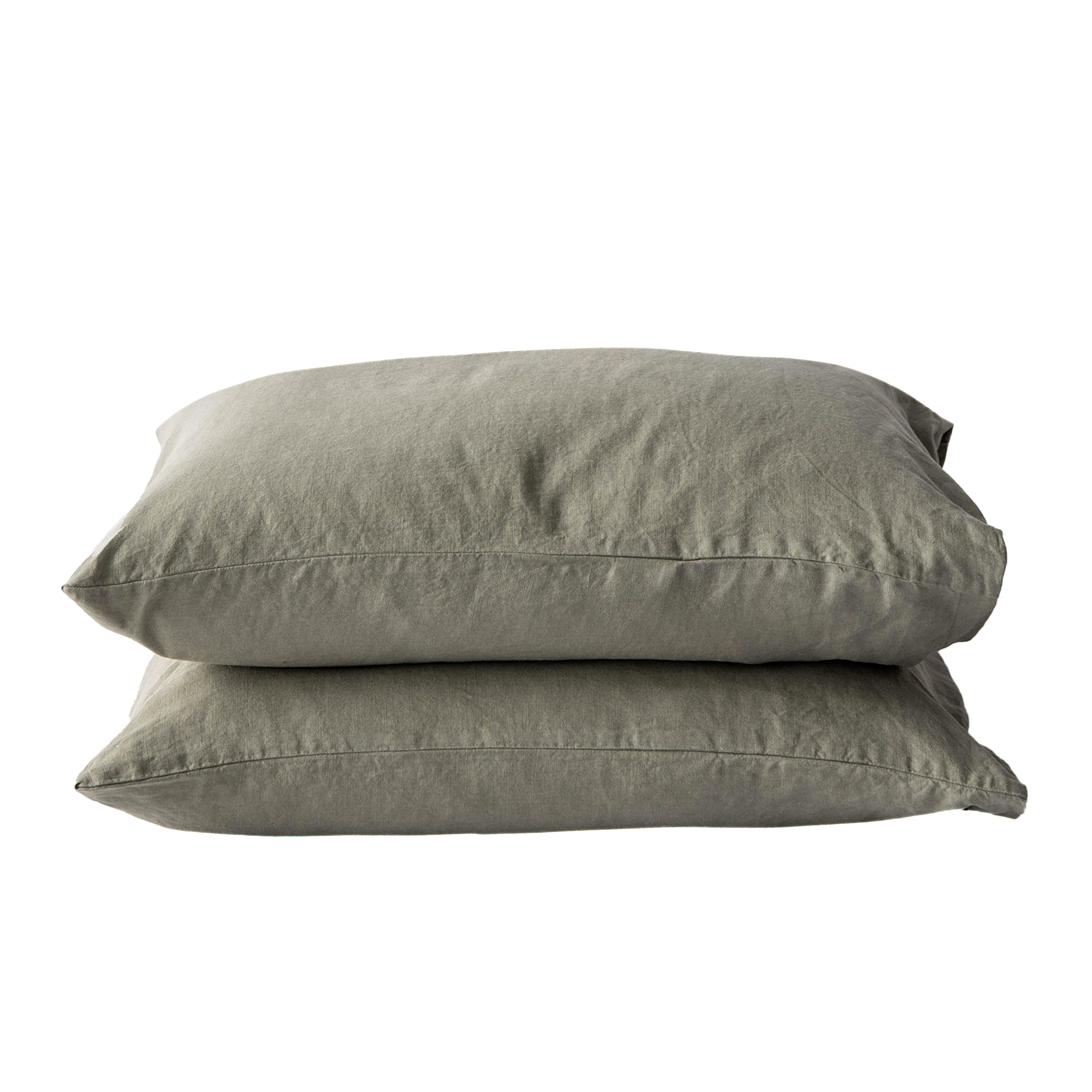 Örngott Linne Olive 50x60 2-pack