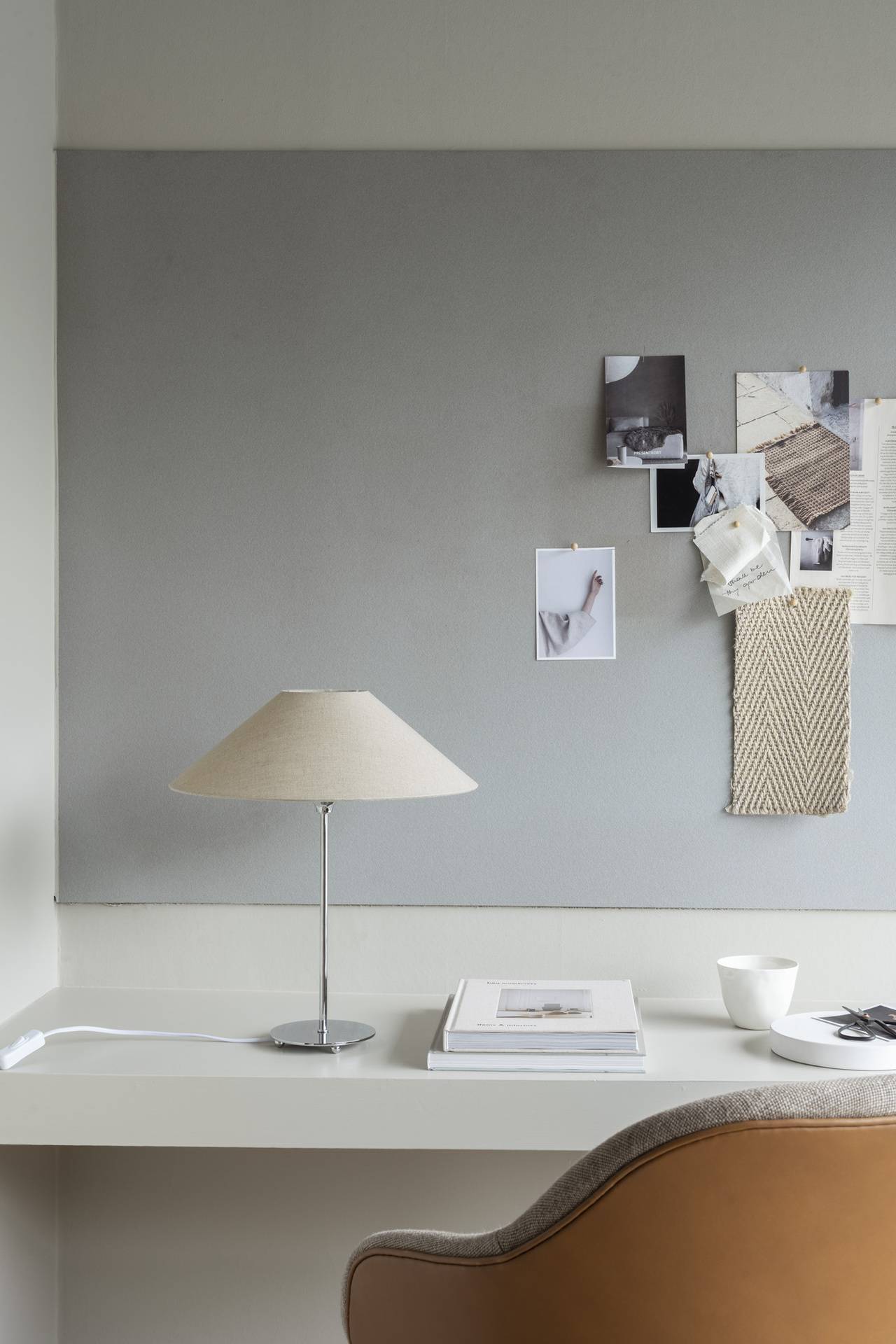 Watt &amp; Veke Basic Flat Lampskärm Natural 36cm