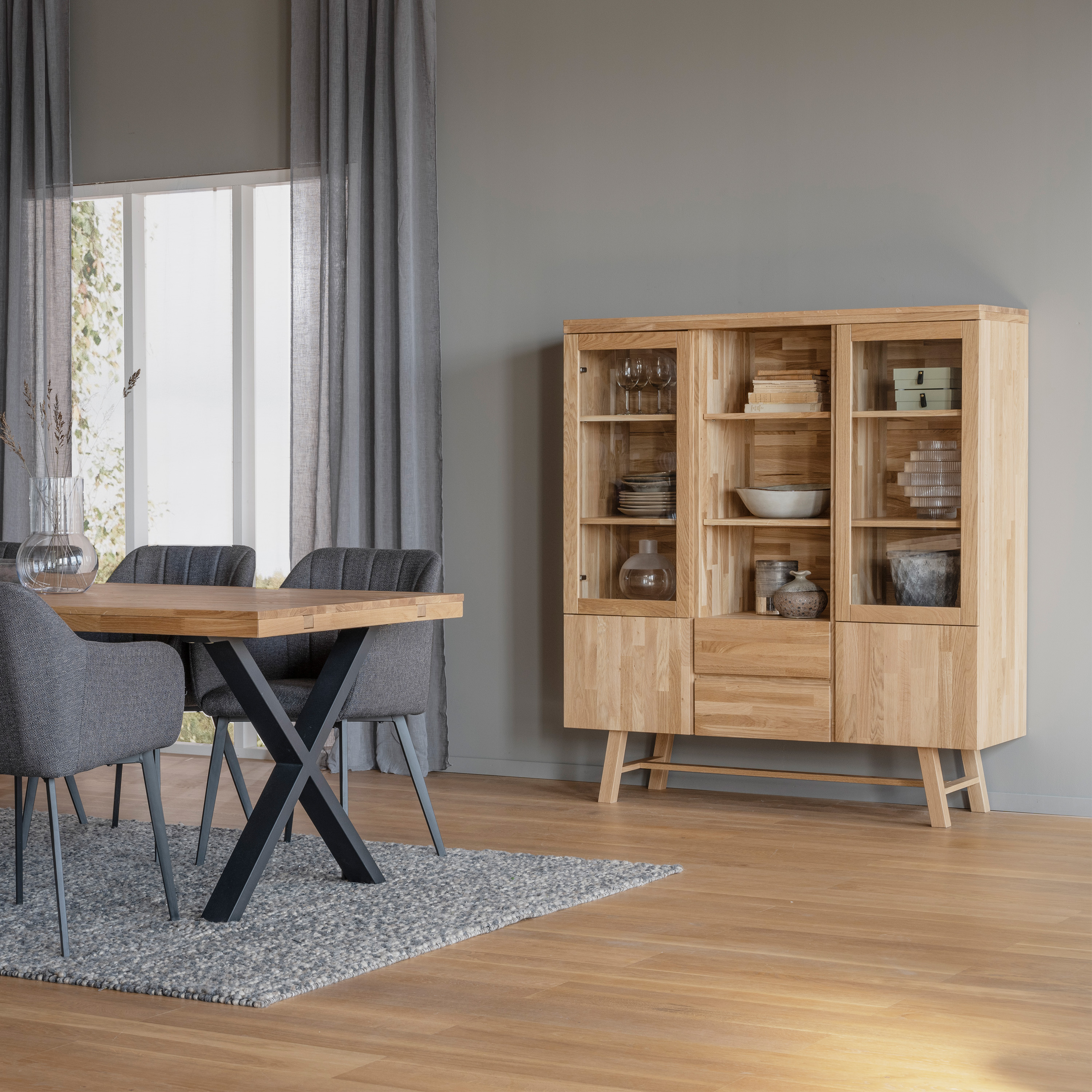 Rowico Home Brooklyn Vitrineschrank Ek