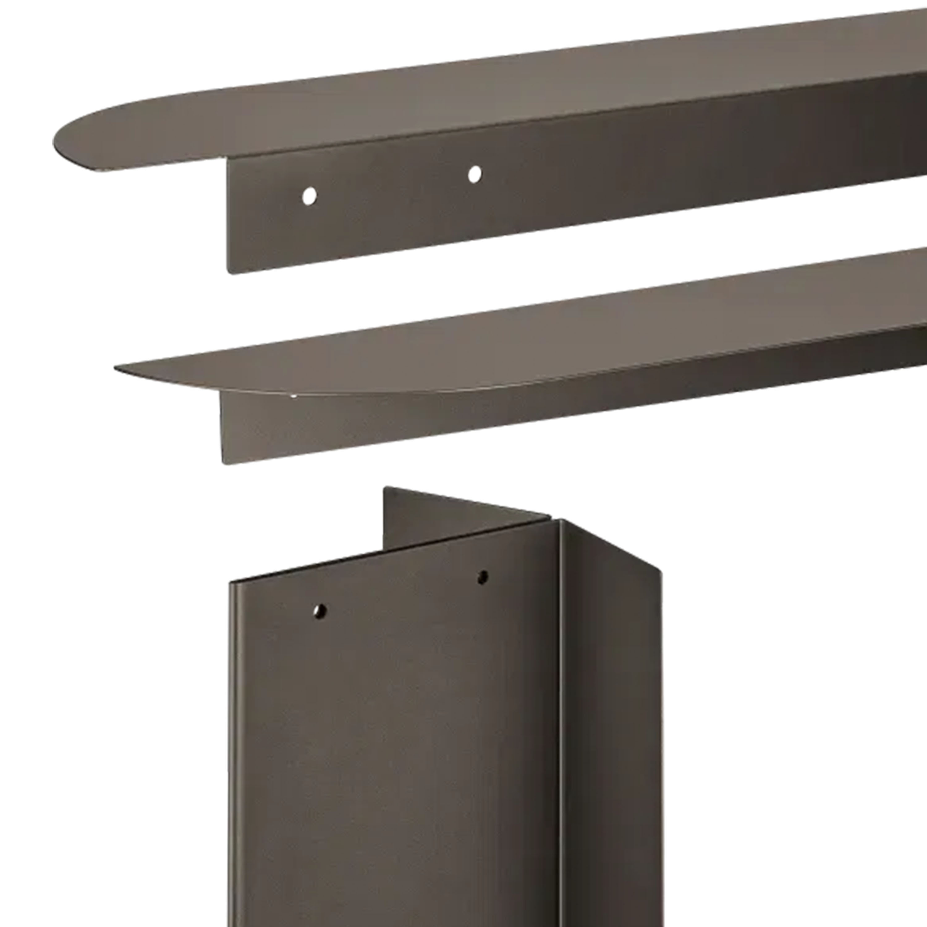 Blomus Oru Bänk Burned Metal 80x45