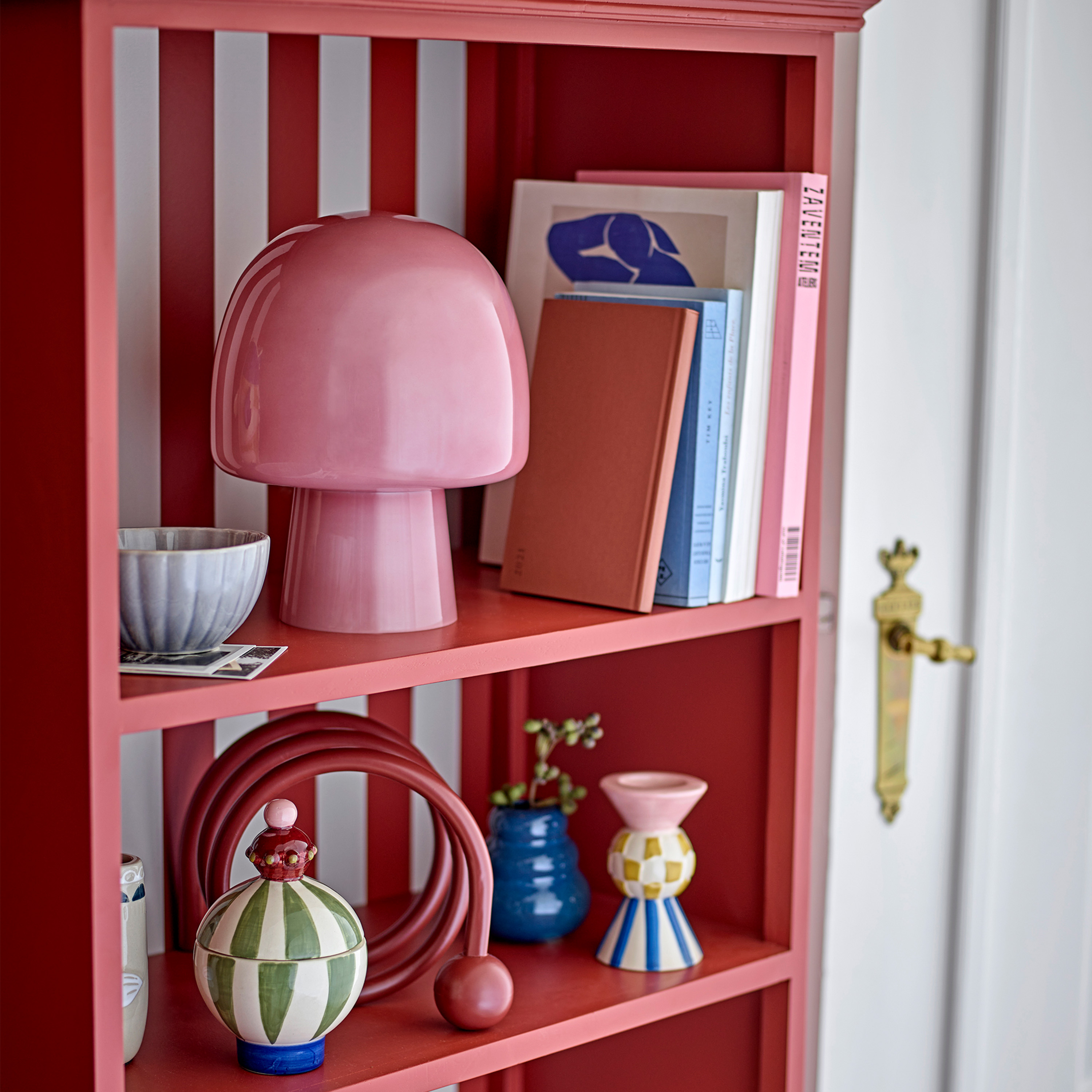 Bloomingville Paddy Bordlampe Glass Rose