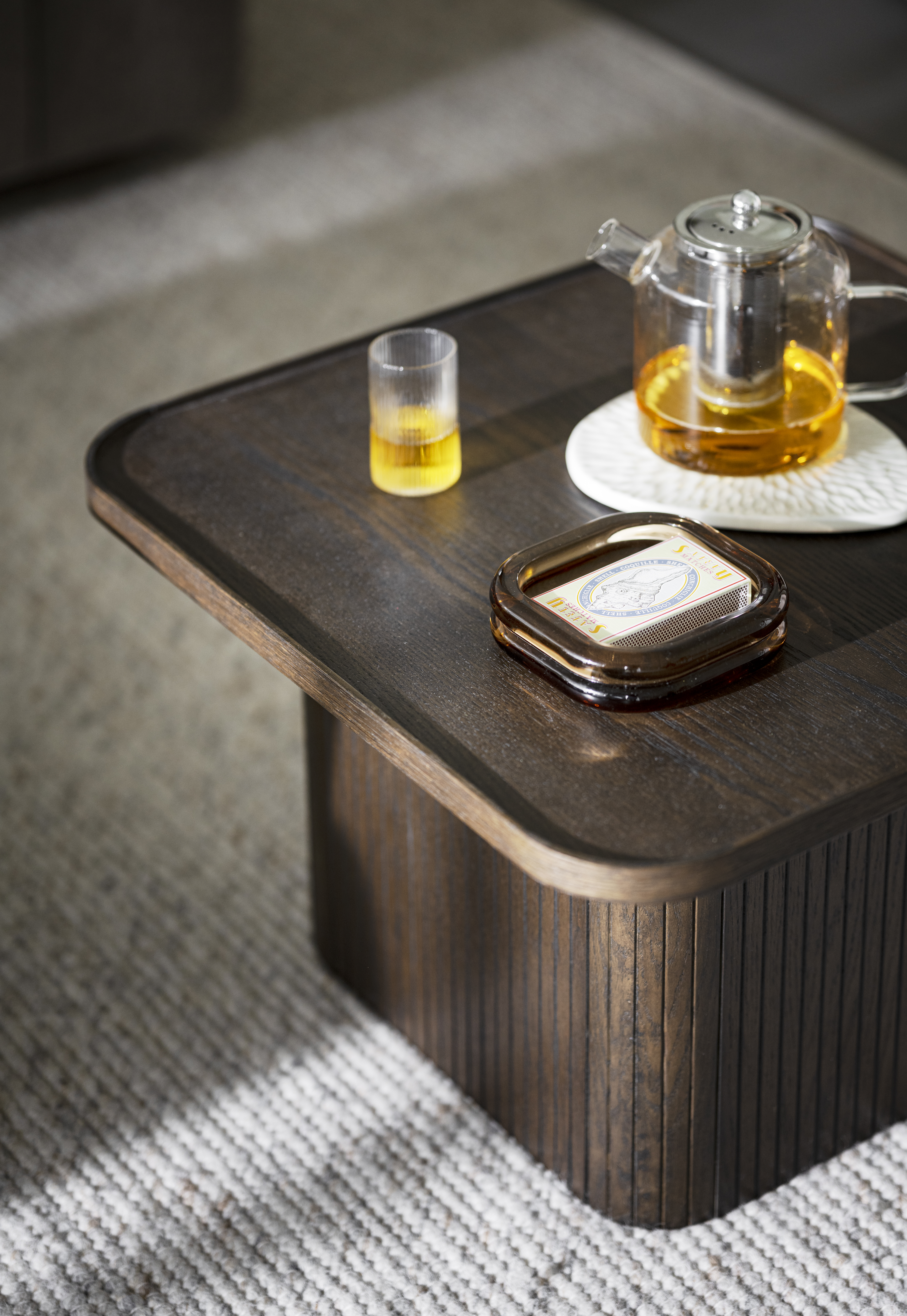 Rowico Home Sullivan Couchtisch Braune Eiche 60x60