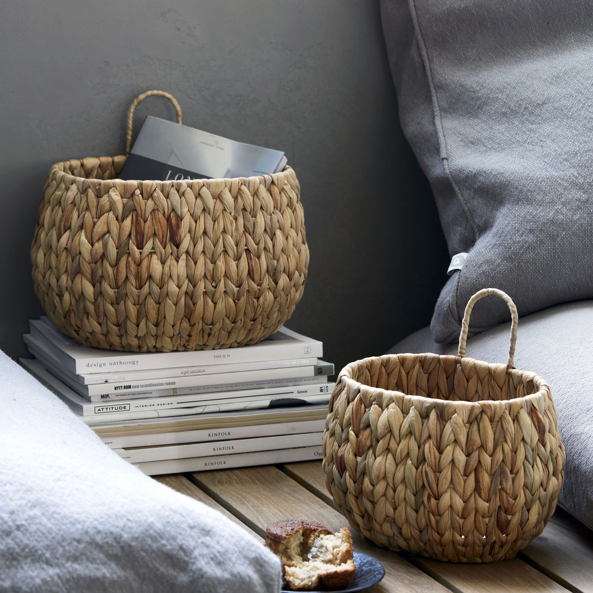 House Doctor Hang Körbe Natur 2er-Pack