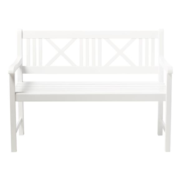 Cinas - Rosenborg 2-Sitzer Sofa Weiß - Gartenbank