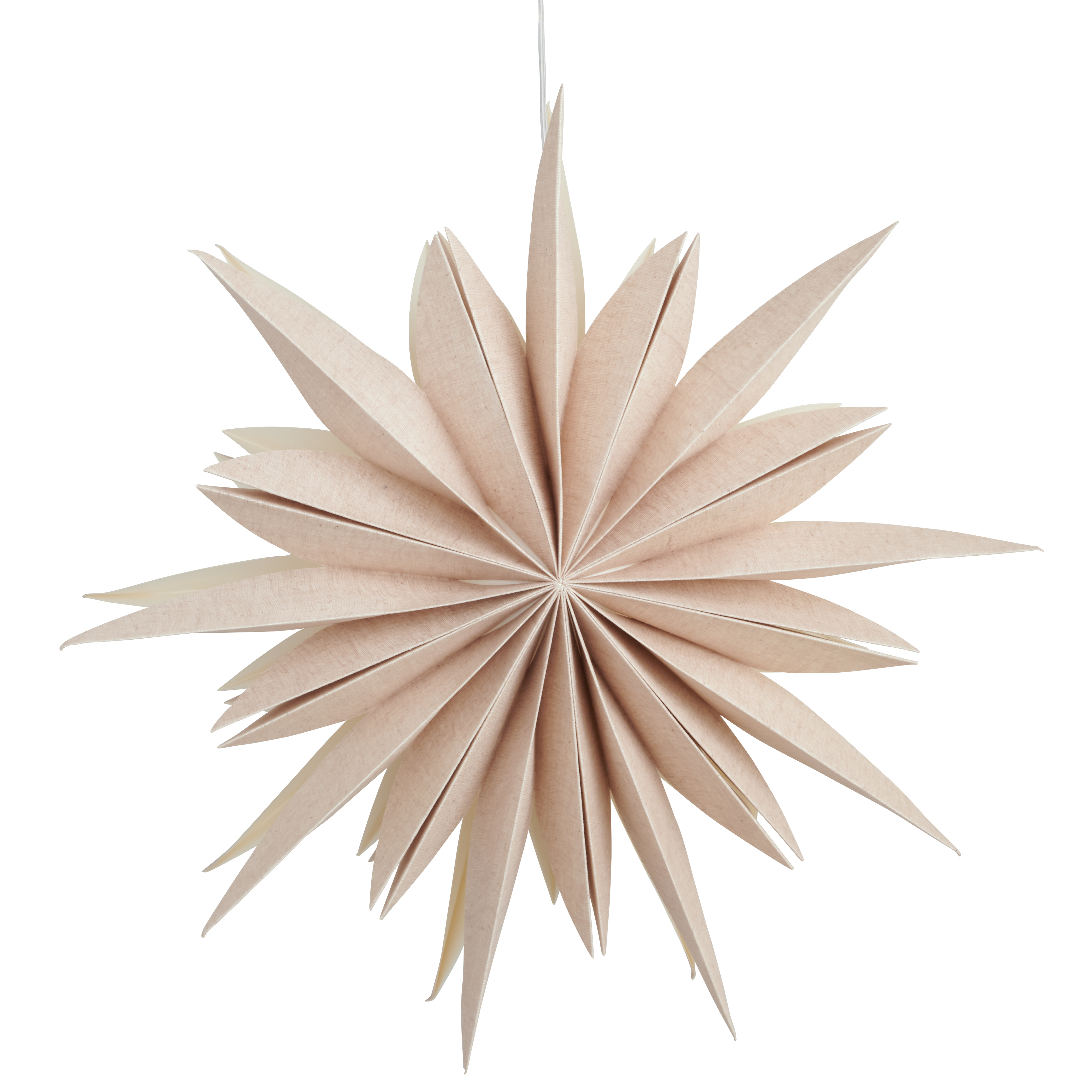 Watt & Veke - Fiona Julestjerne Natural 65cm - Beige