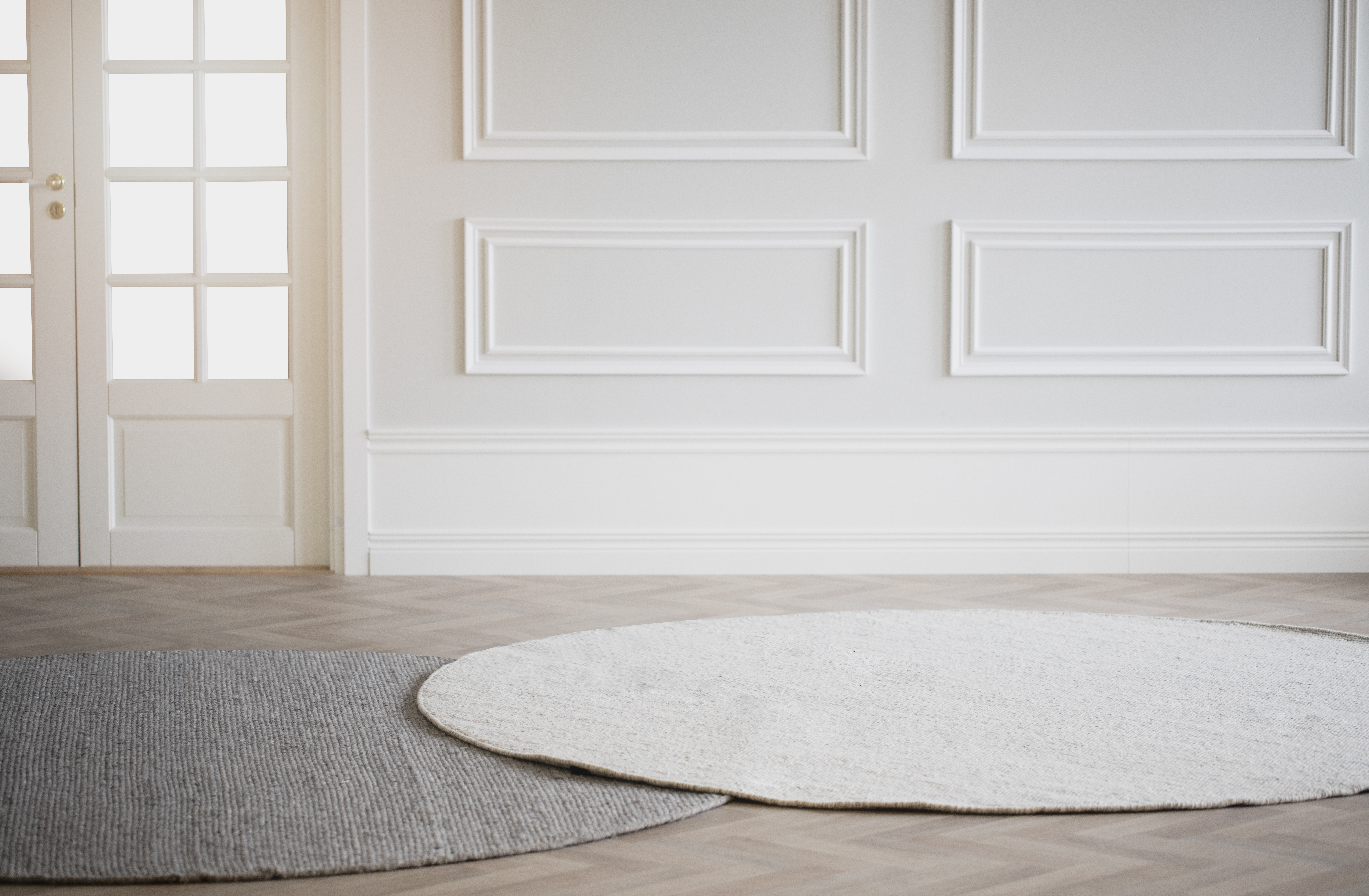 Rowico Home Auckland Ullmatta Rund Natur 250cm