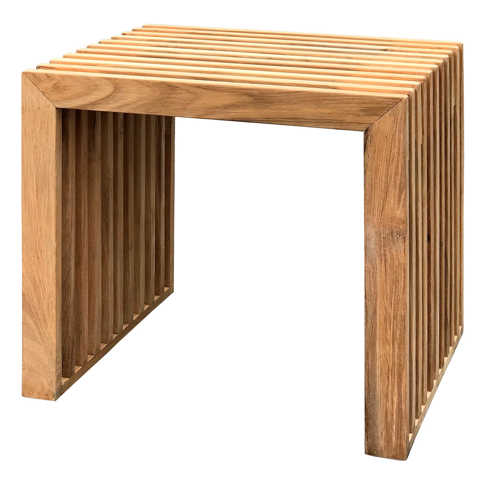 Rib Sidobord Teak 45cm