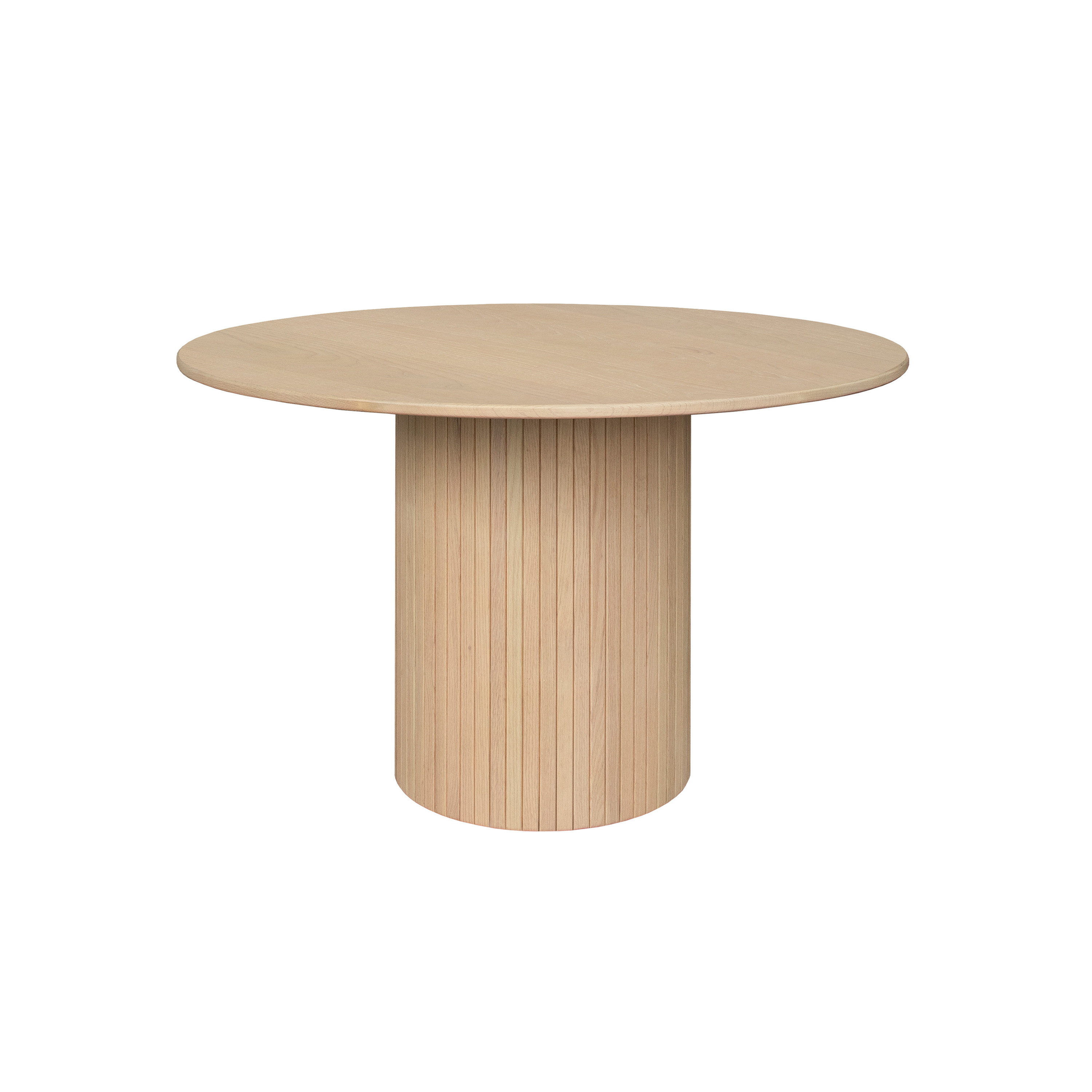 Adele Ruokapöytä Valkoinen Öljytty Ø110