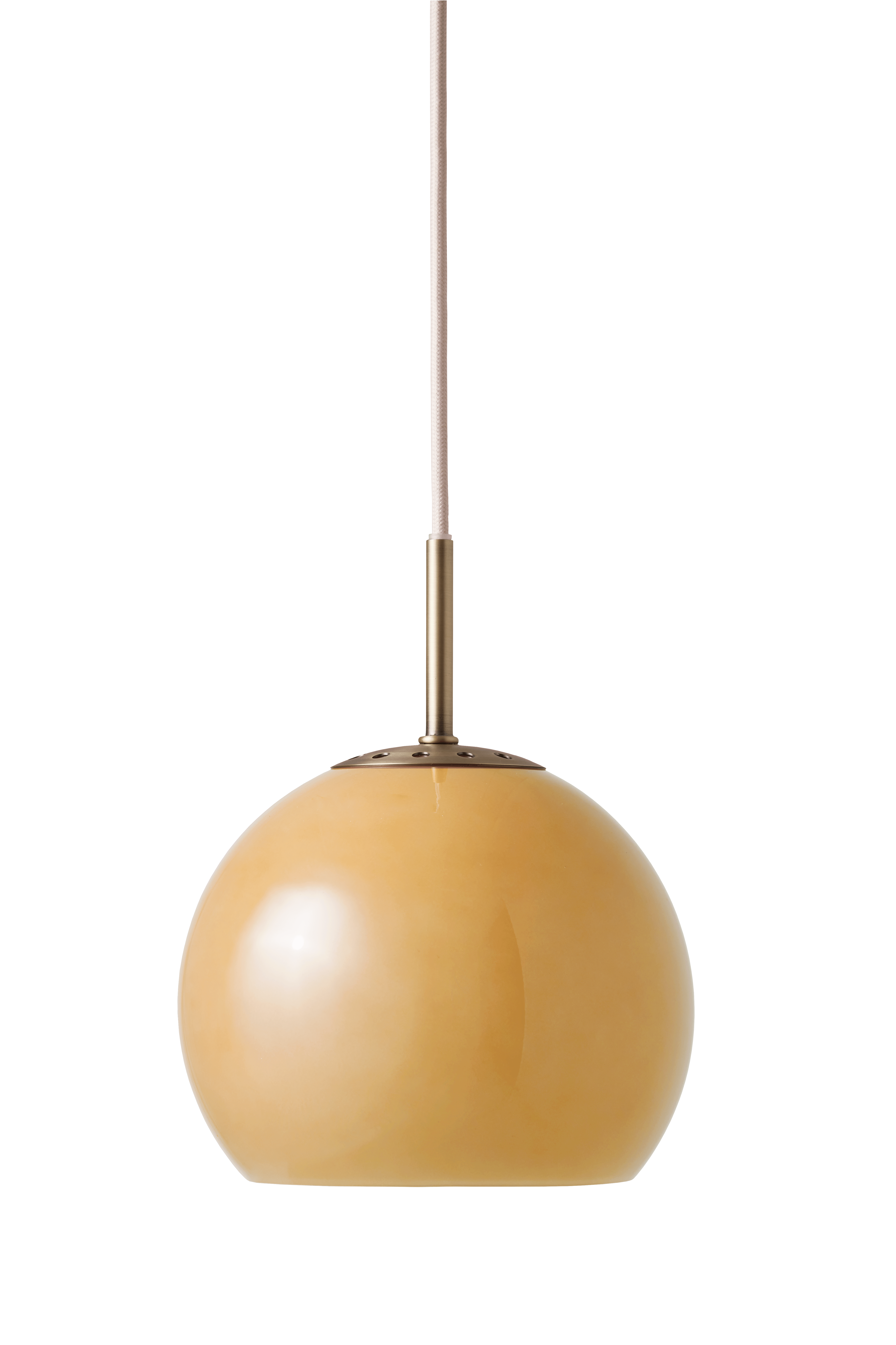 Ball Glass Taklampa Amber Ø18