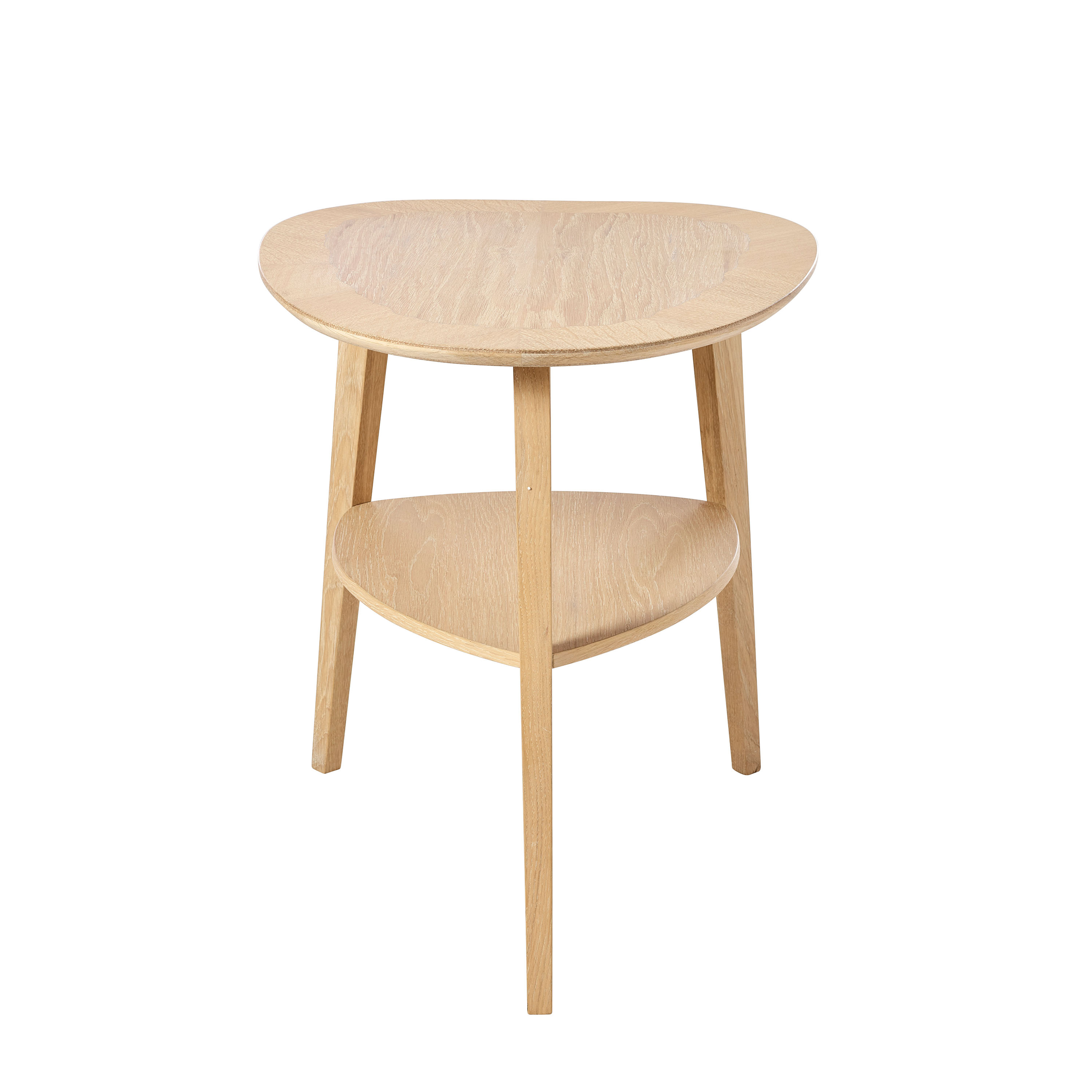 Heart Sidobord White Oil Oak