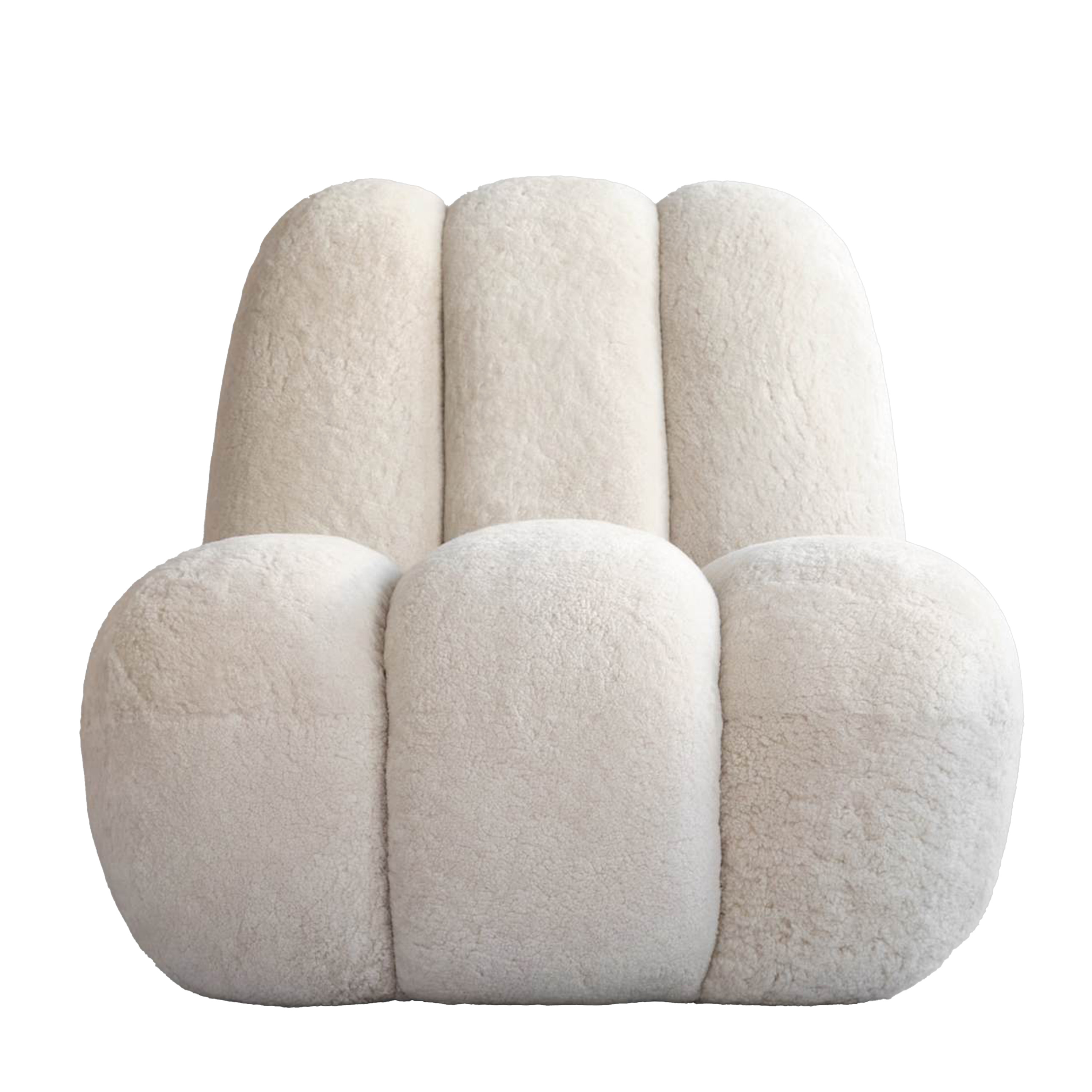 Toe Loungestol Sheepskin Sandshell
