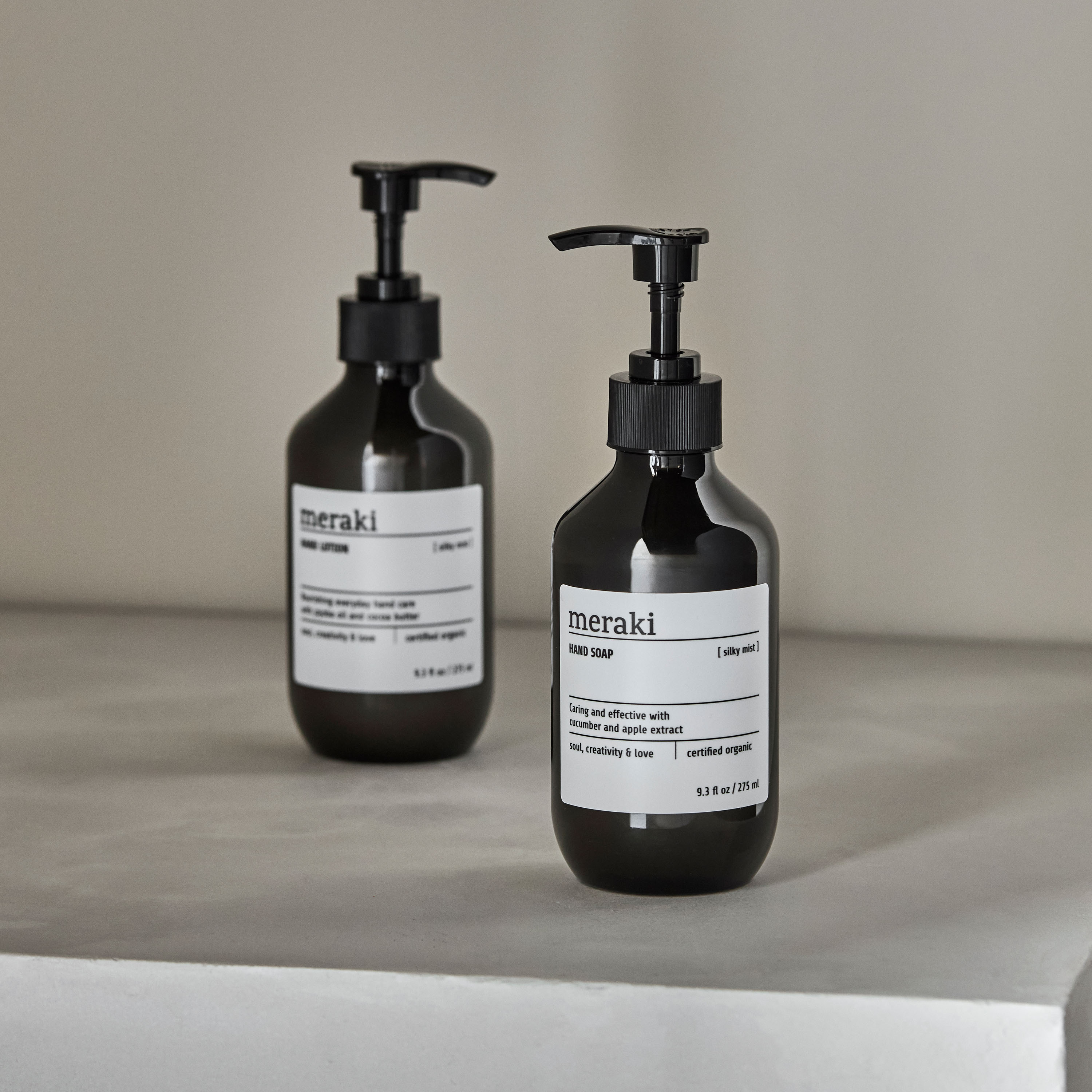 Meraki Presenttilahja Käsisaippua/Käsivoide Silky Mist 275 ml