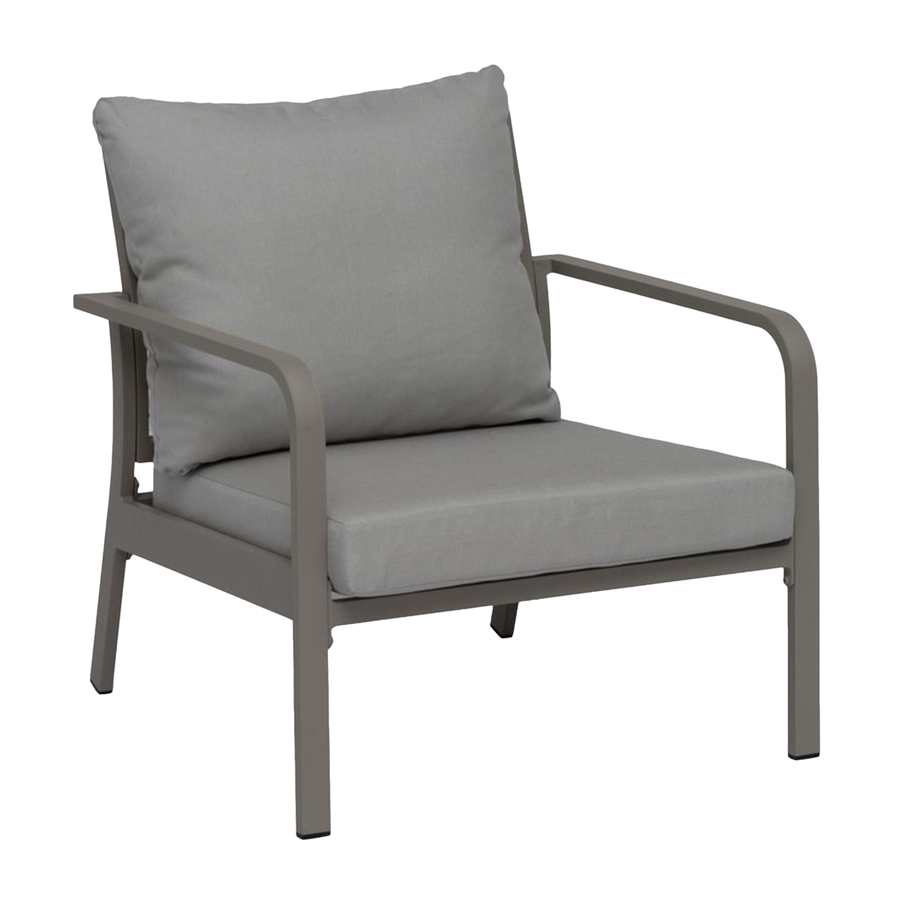 Hånger Loungestuhl Sand/Feder Grau 82cm