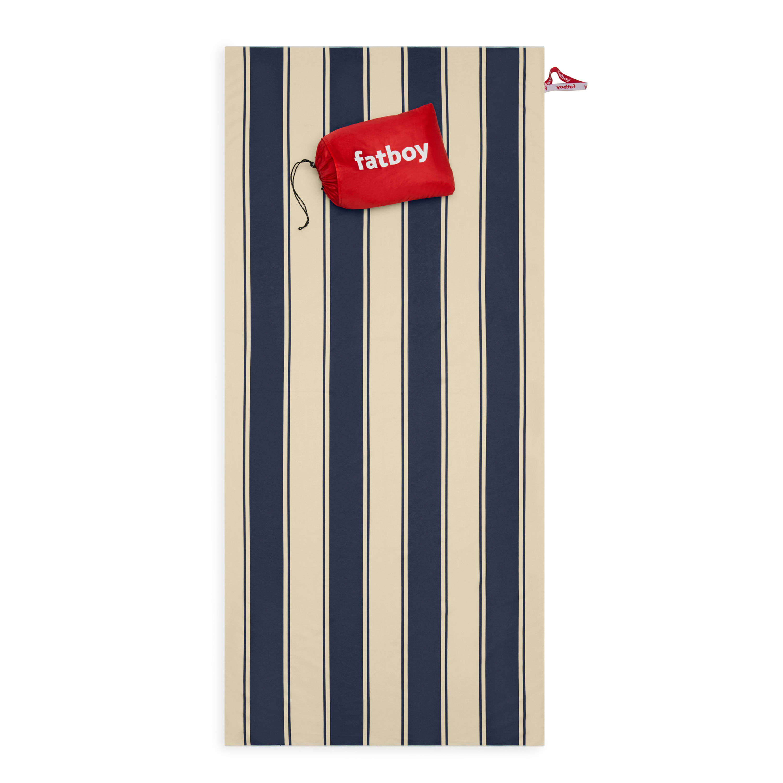 Fatboy - Beach Baggy Strandtuch Stripe Navy XL - Blau - Handtücher