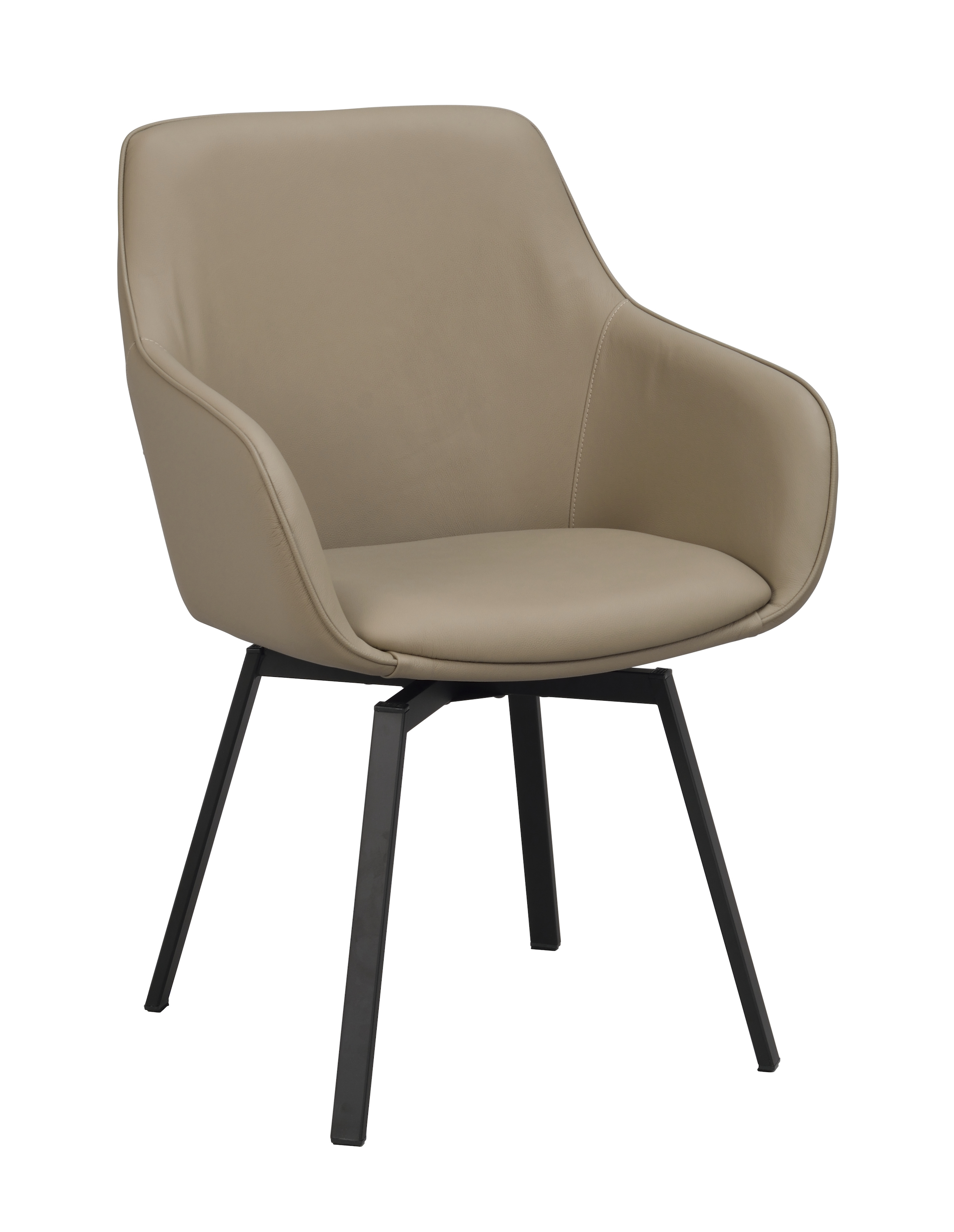 Rowico Home Alison Karmstol Beige Läder/Svart